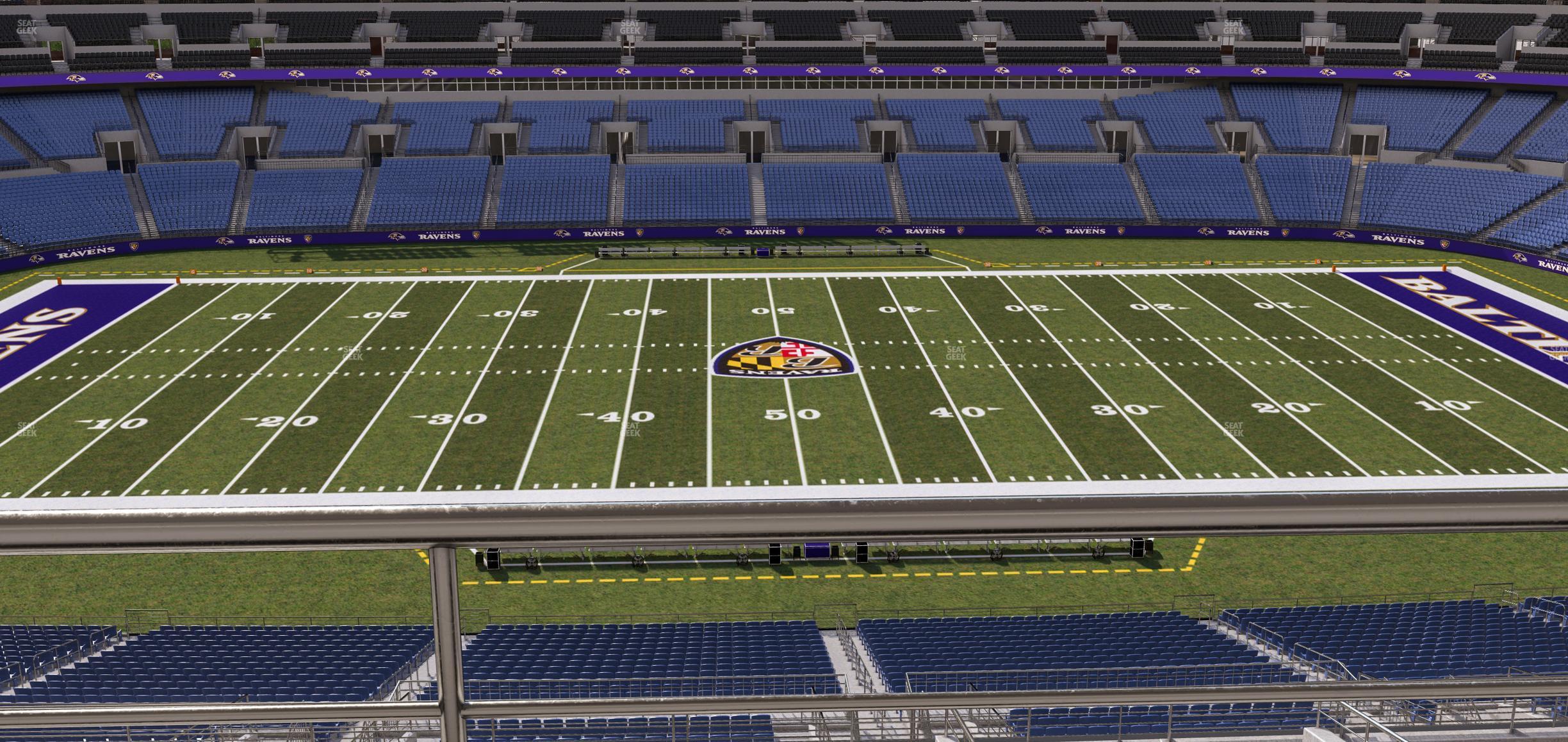 Seating view for M&T Bank Stadium Section Suite 413