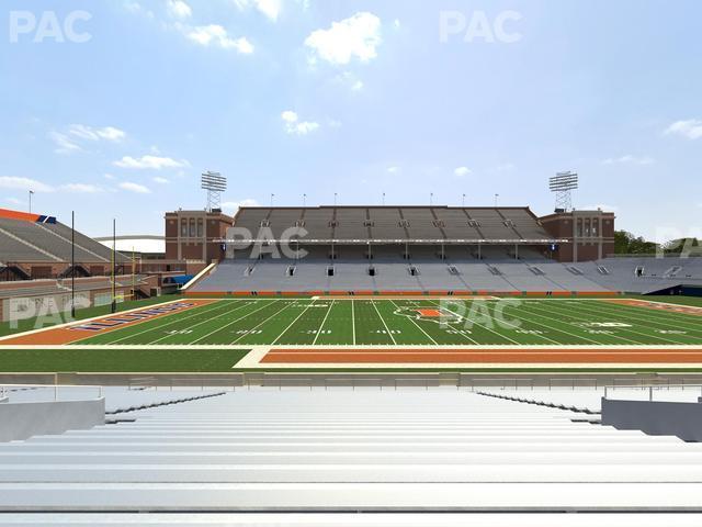 Seating view for Memorial Stadium - IL Section 128