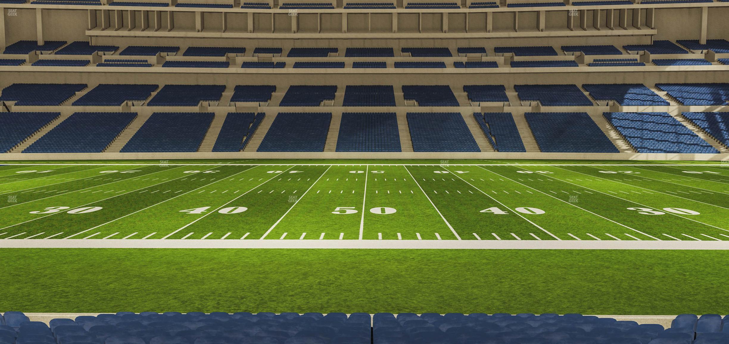 Seating view for Lucas Oil Stadium Section 140