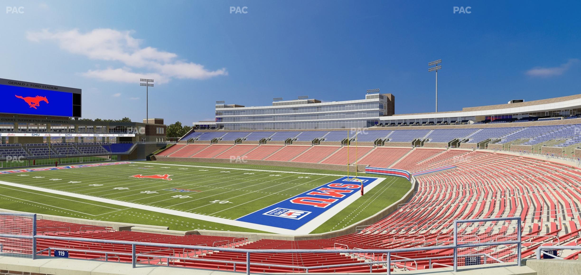 Seating view for Gerald Ford Stadium Section 219