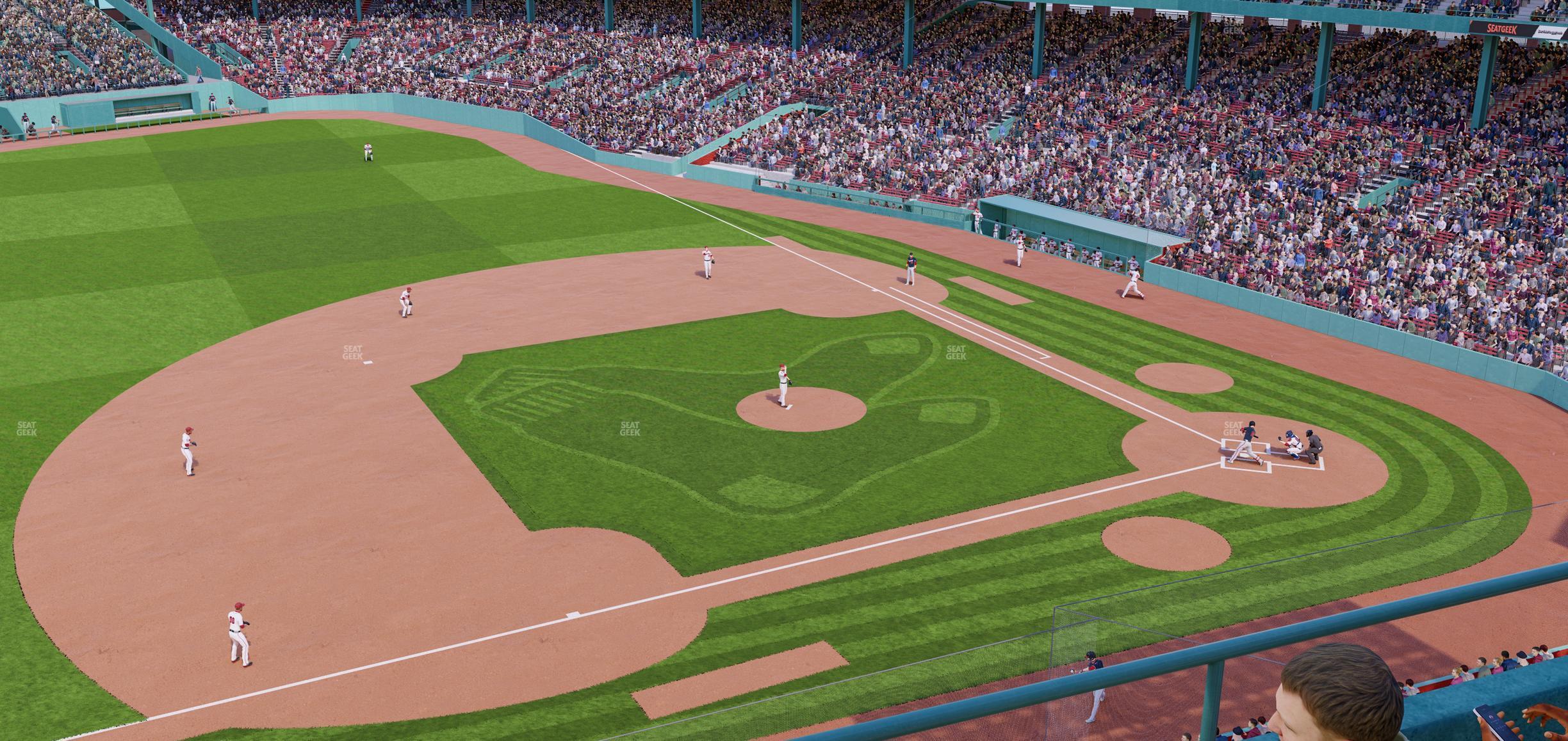 Seating view for Fenway Park Section Aura Pavilion 10