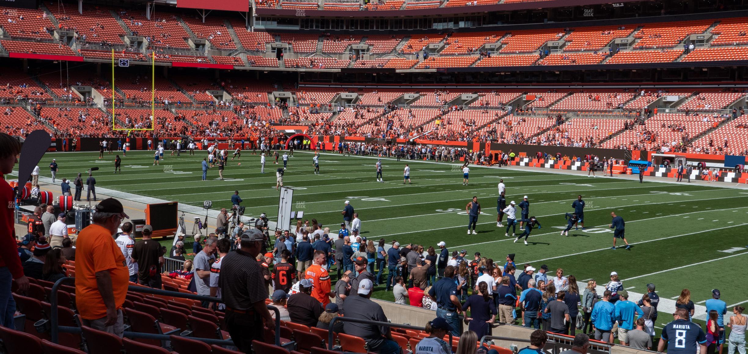 Seating view for Huntington Bank Field Section 113