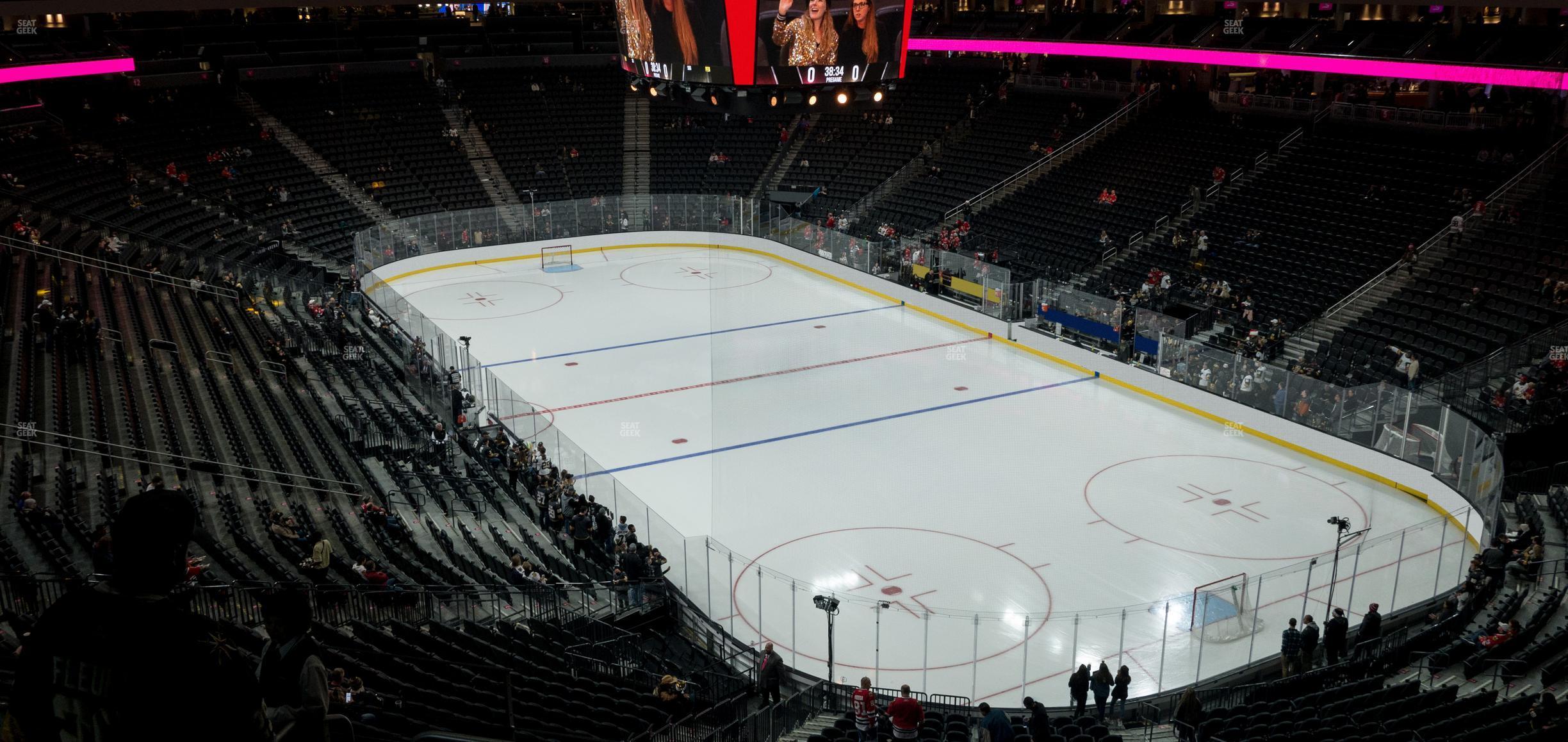 Seating view for T-Mobile Arena Section 117