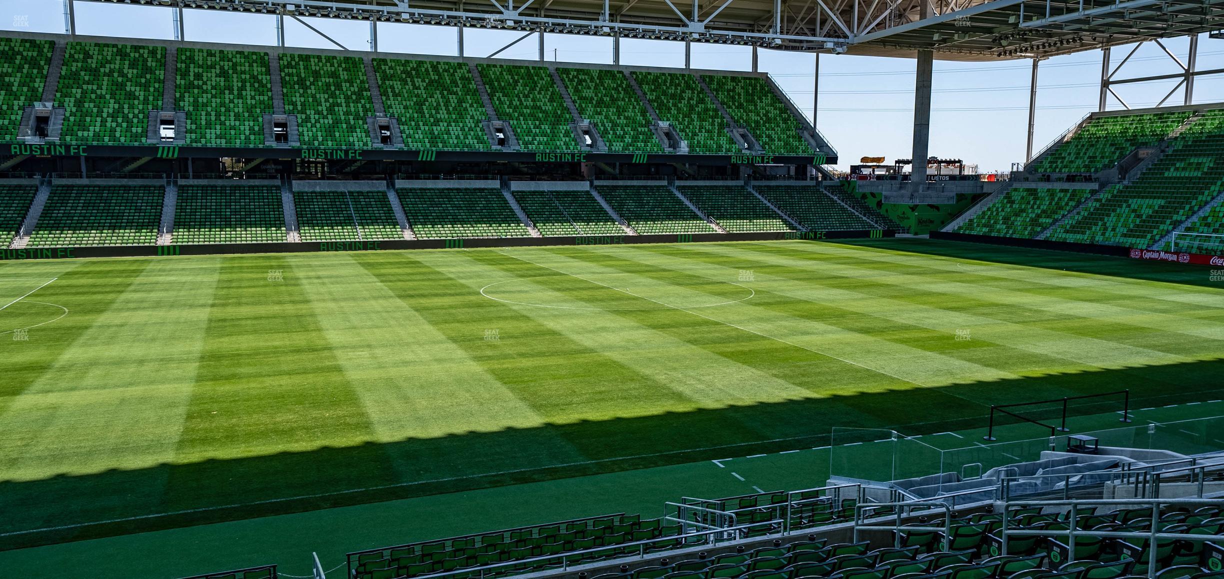 Seating view for Q2 Stadium Section Loge 115 C