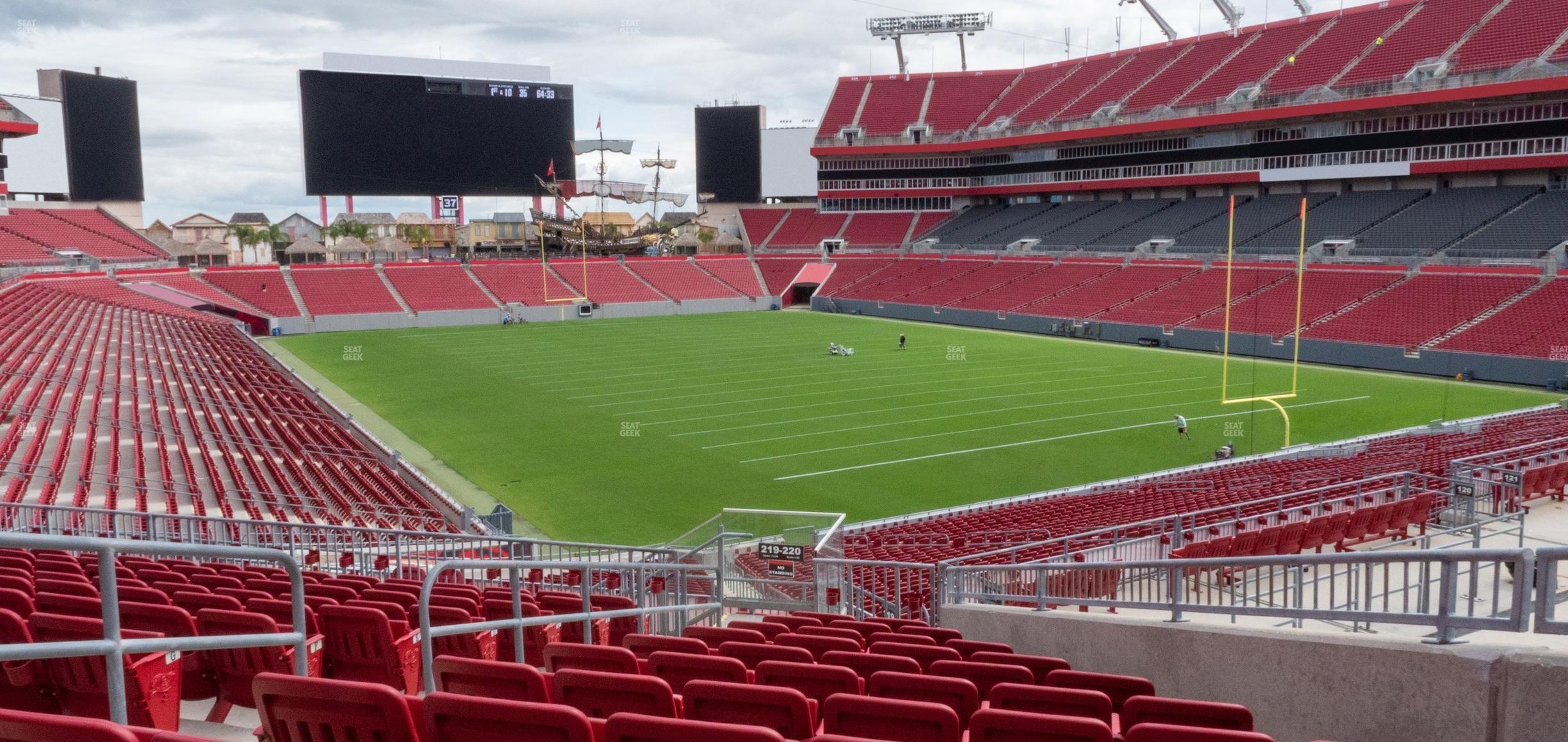 Seating view for Raymond James Stadium Section 220