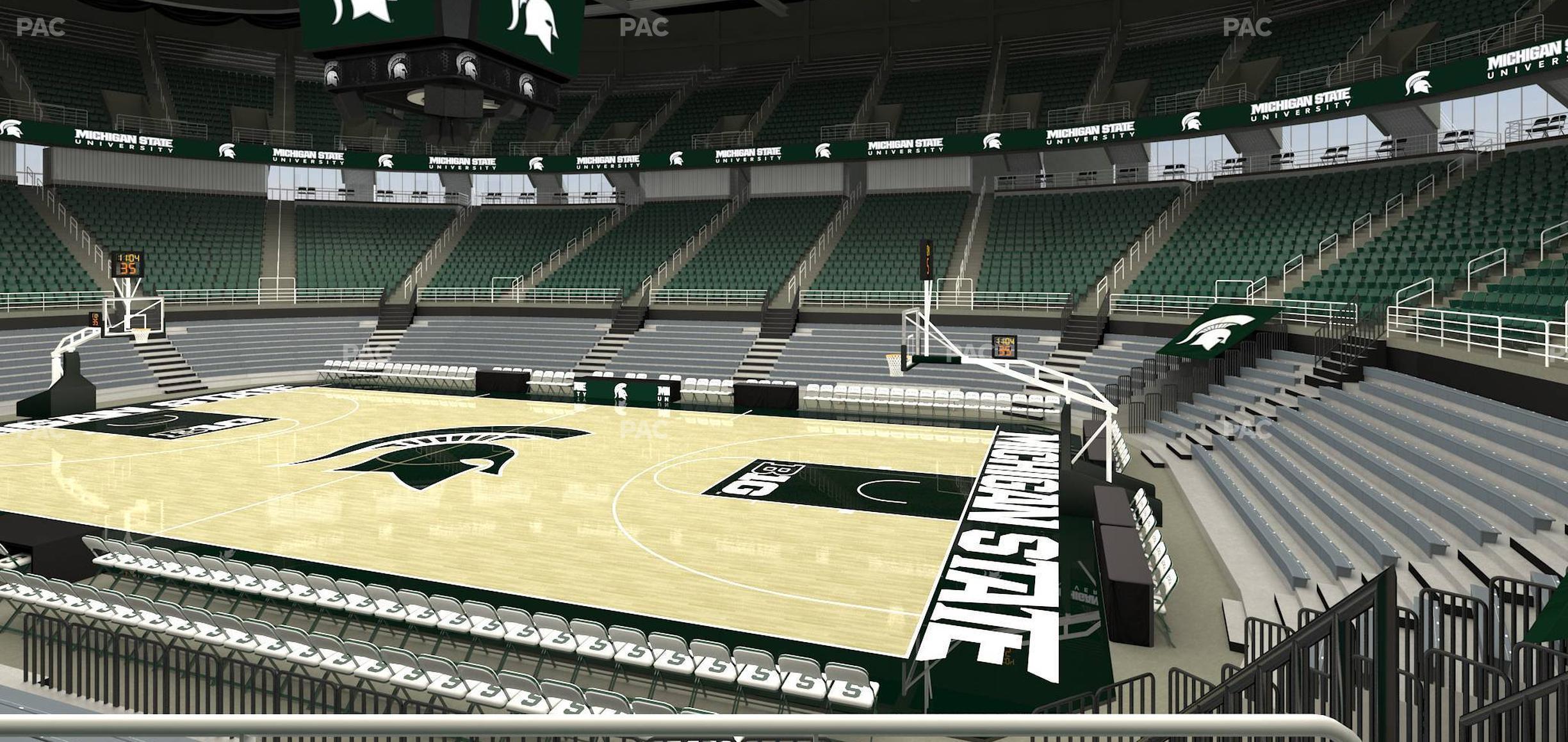 Seating view for Jack Breslin Student Events Center Section 124