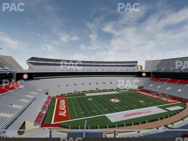 Seating view for Bryant Denny Stadium Section U 3 N