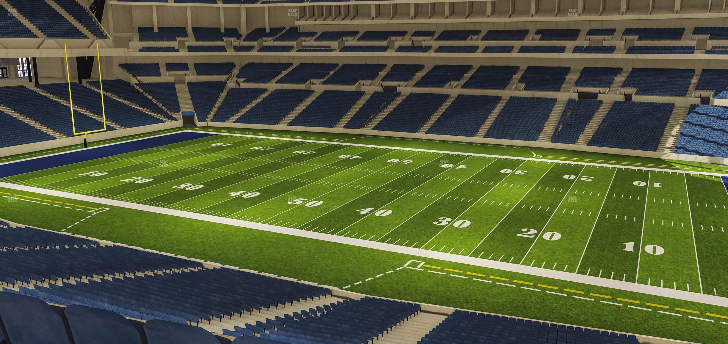 Seating view for Lucas Oil Stadium Section 337