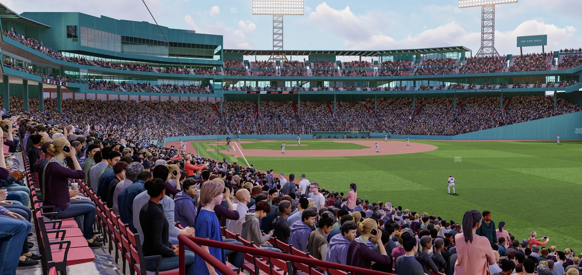 Seating view for Fenway Park Section Right Field Box 91