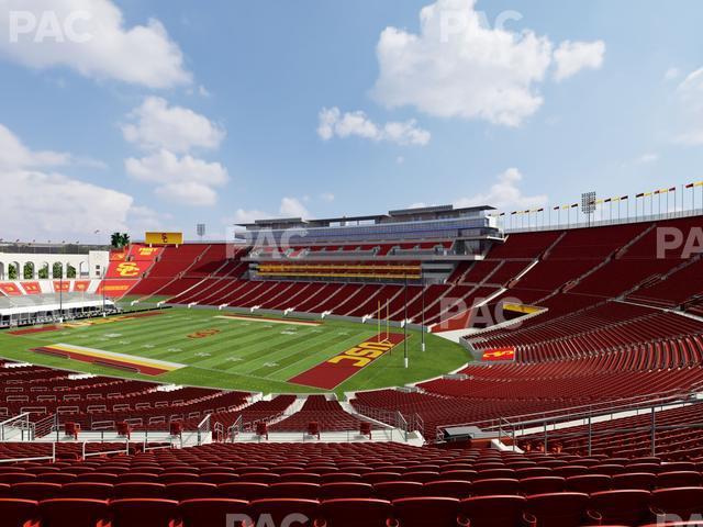 Seating view for Los Angeles Memorial Coliseum Section 218 A