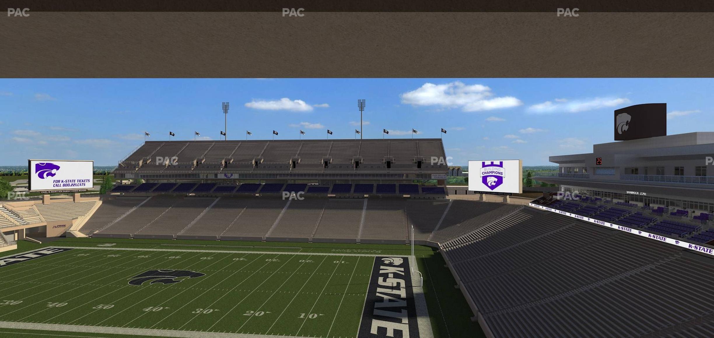 Seating view for Bill Snyder Family Stadium Section Loge 333