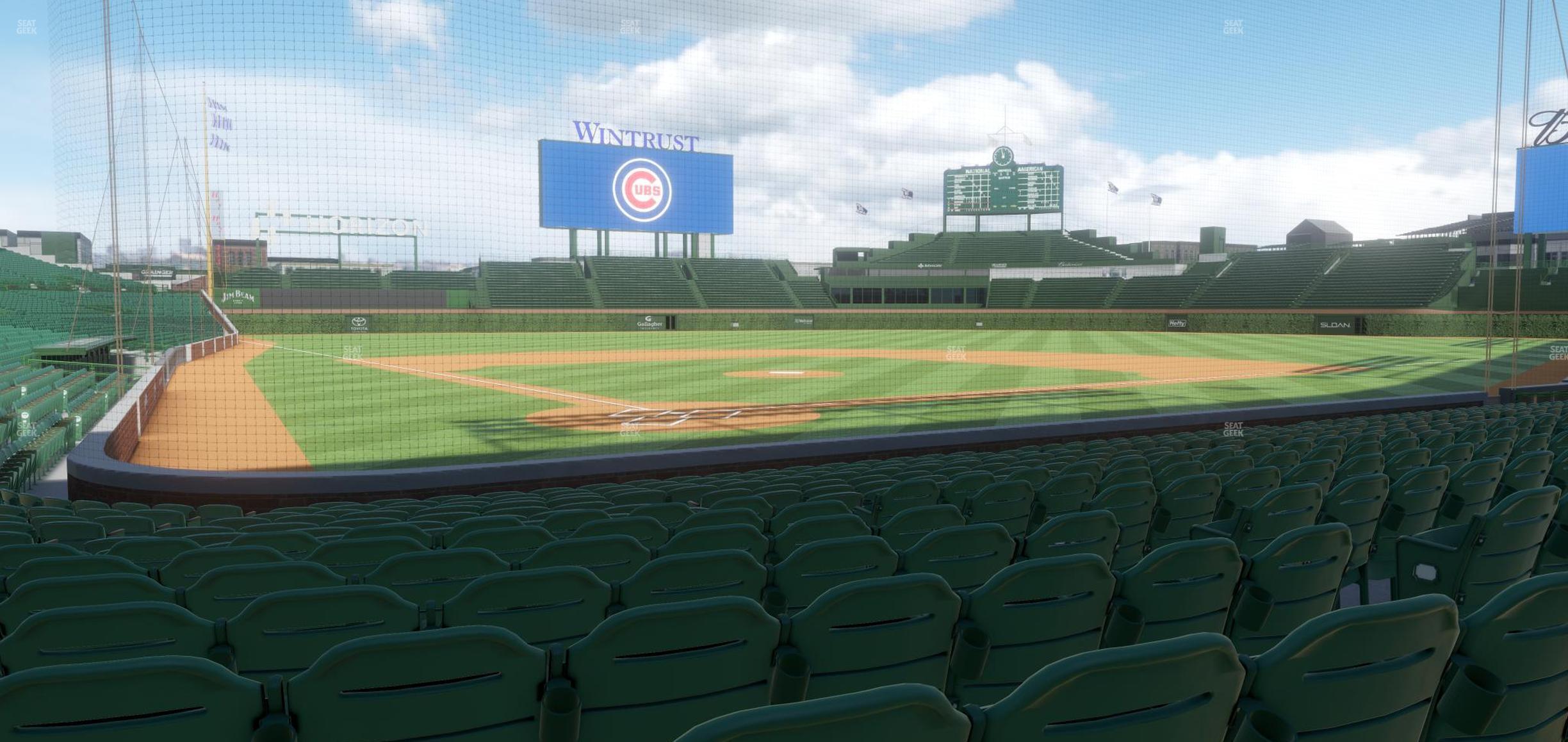 Seating view for Wrigley Field Section Club Box Home Plate 19