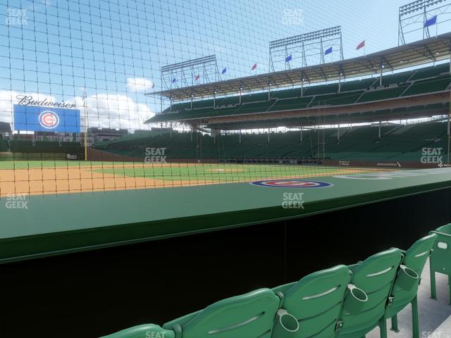 Seating view for Wrigley Field Section Club Box Infield 10