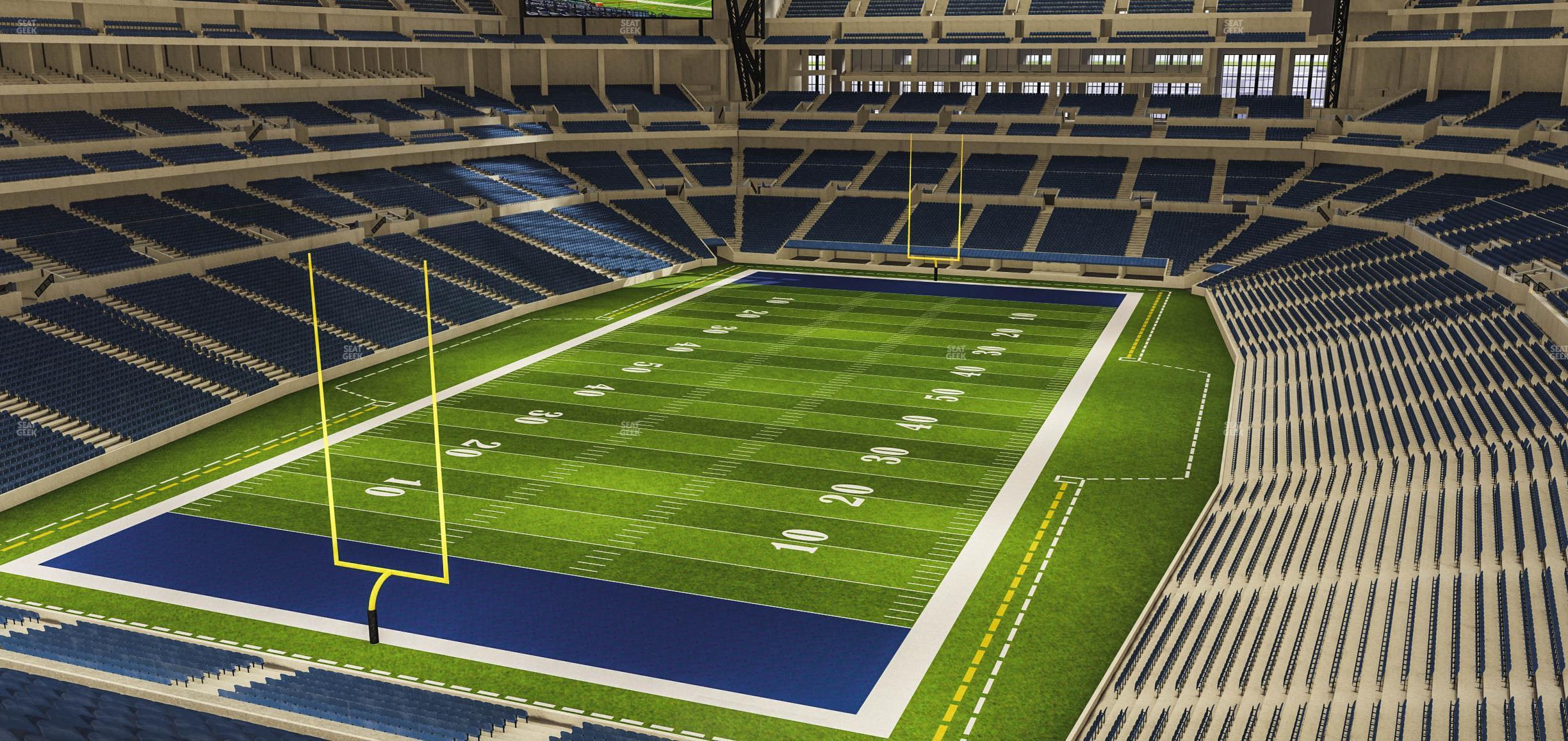 Seating view for Lucas Oil Stadium Section 450