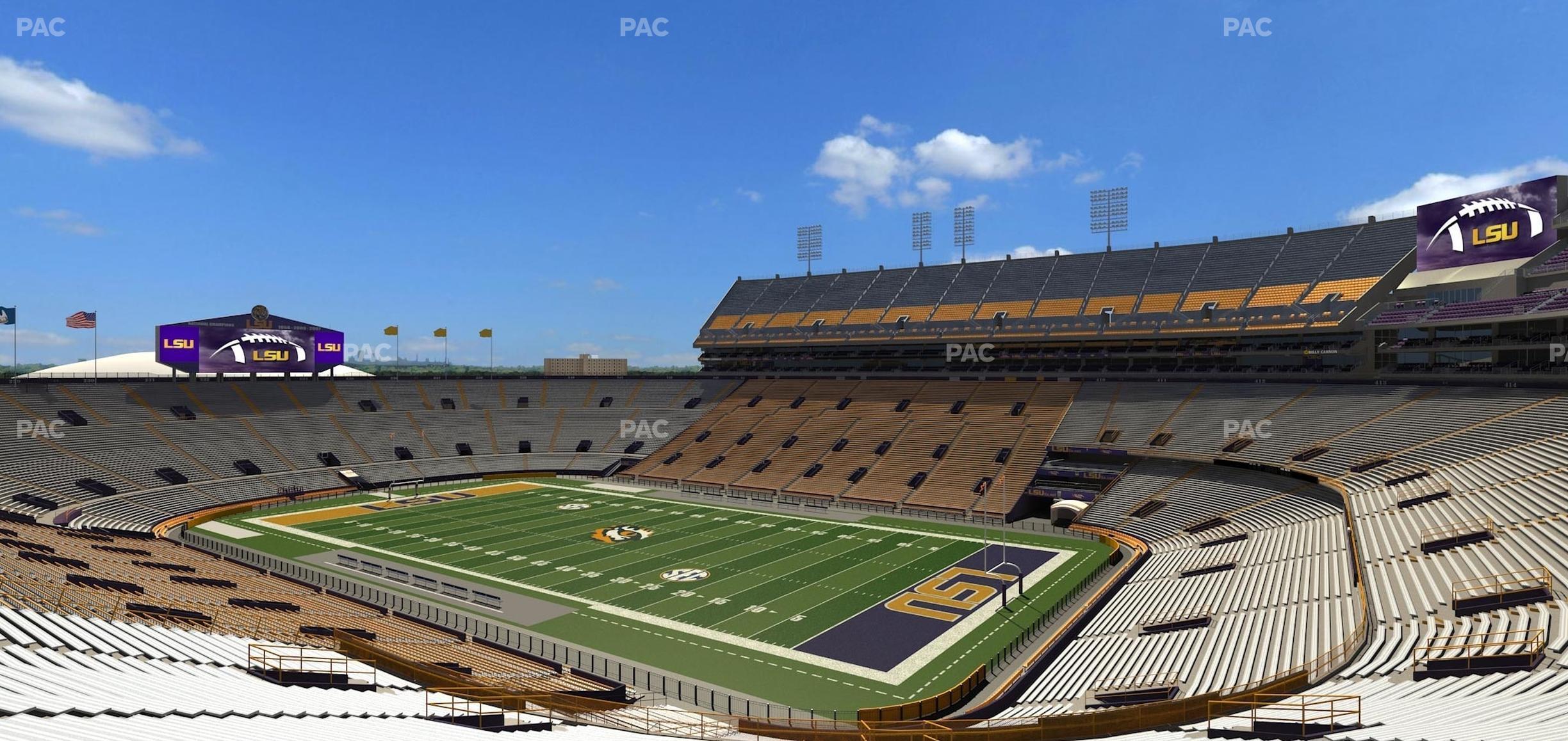 Seating view for Tiger Stadium Section Club 101