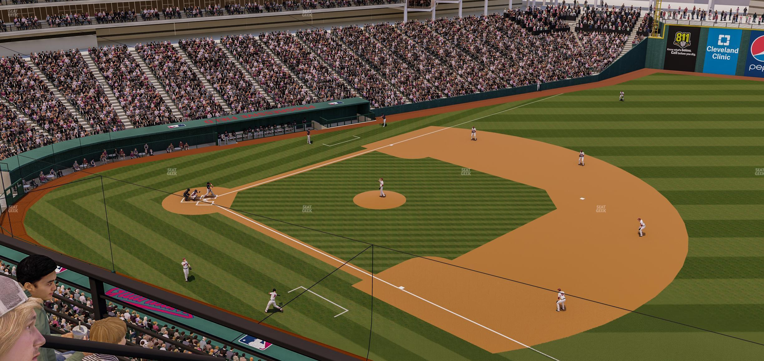 Seating view for Progressive Field Section 432