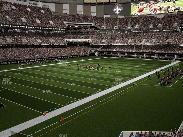 Seating view for Caesars Superdome Section 234