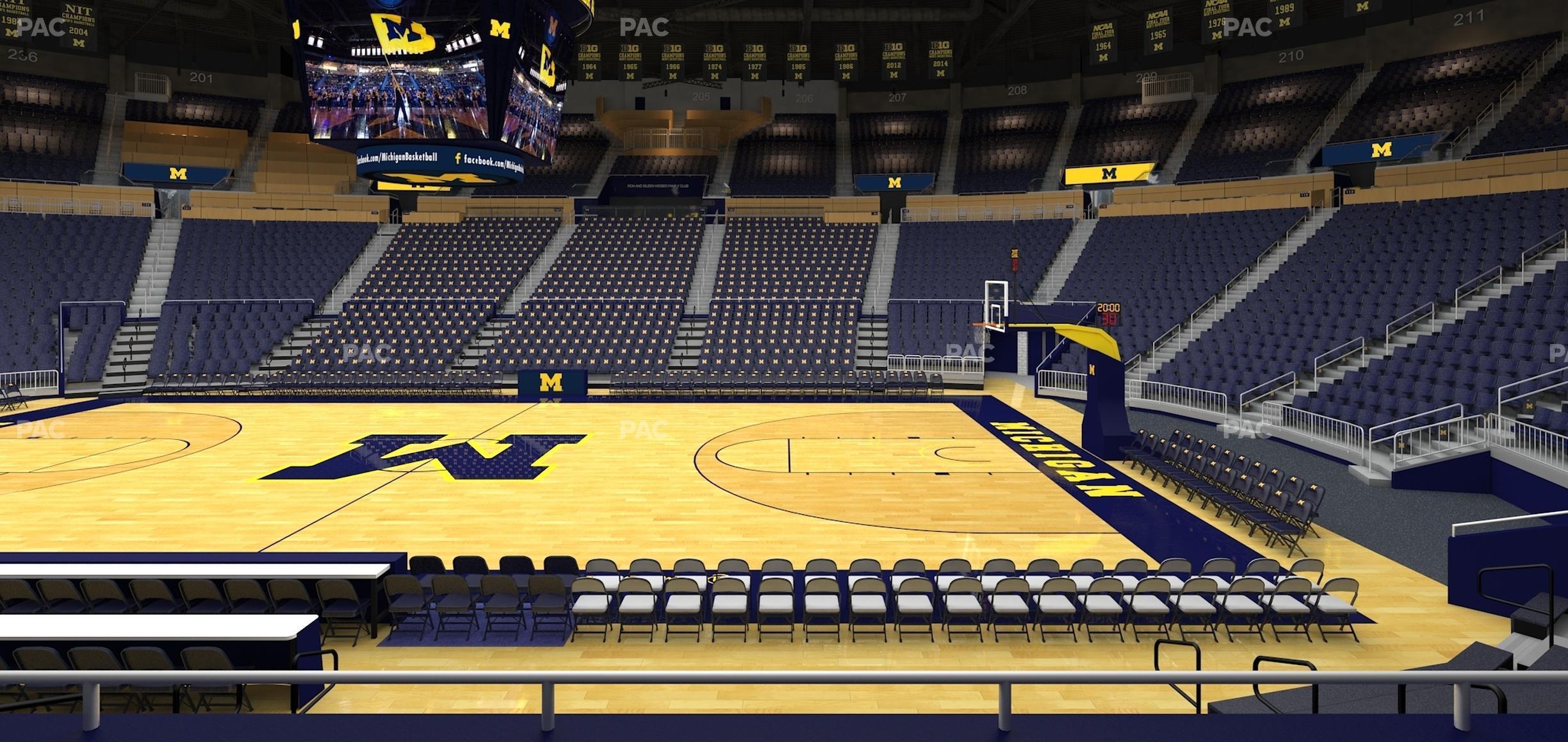 Seating view for Crisler Center Section 122