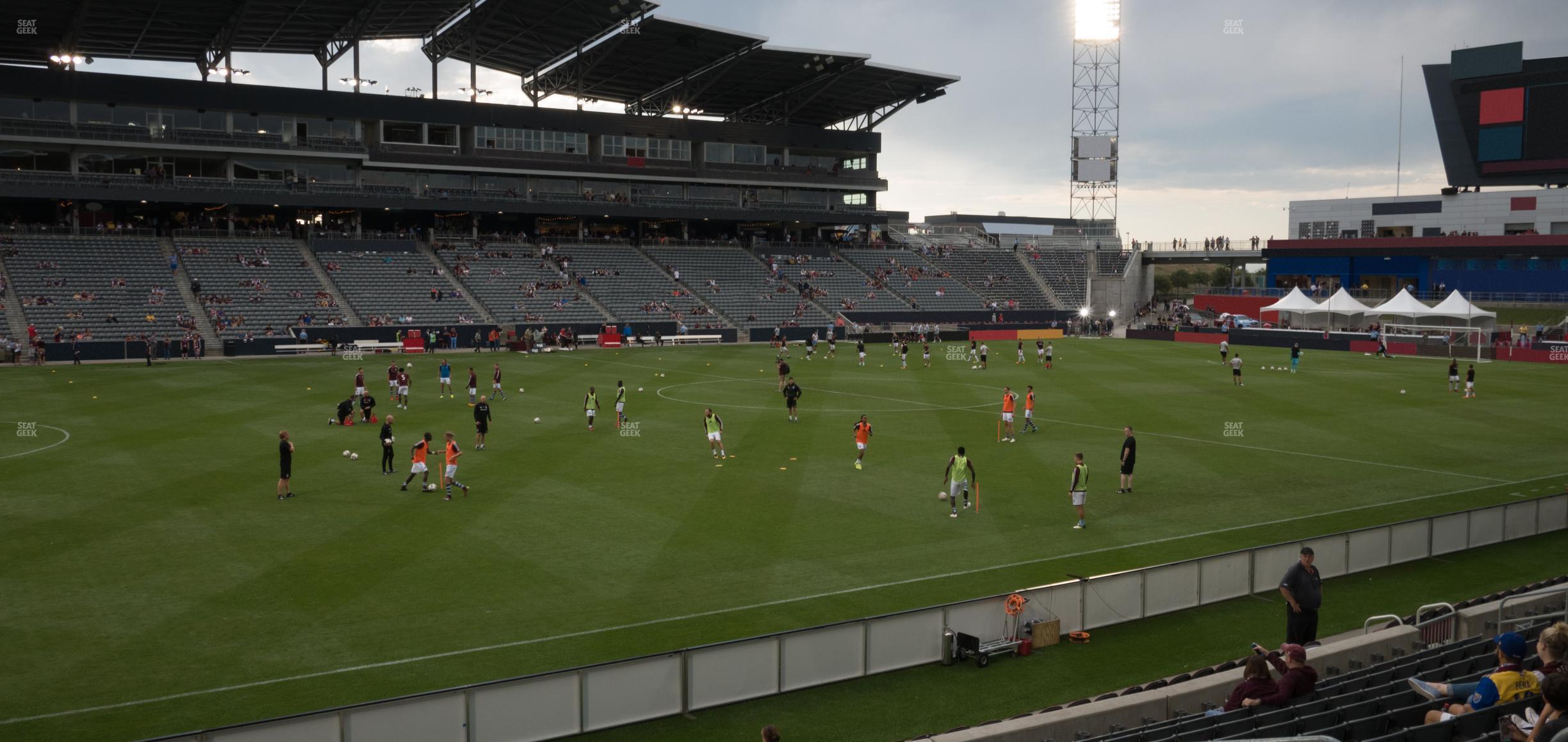 Seating view for Dick's Sporting Goods Park Section 110