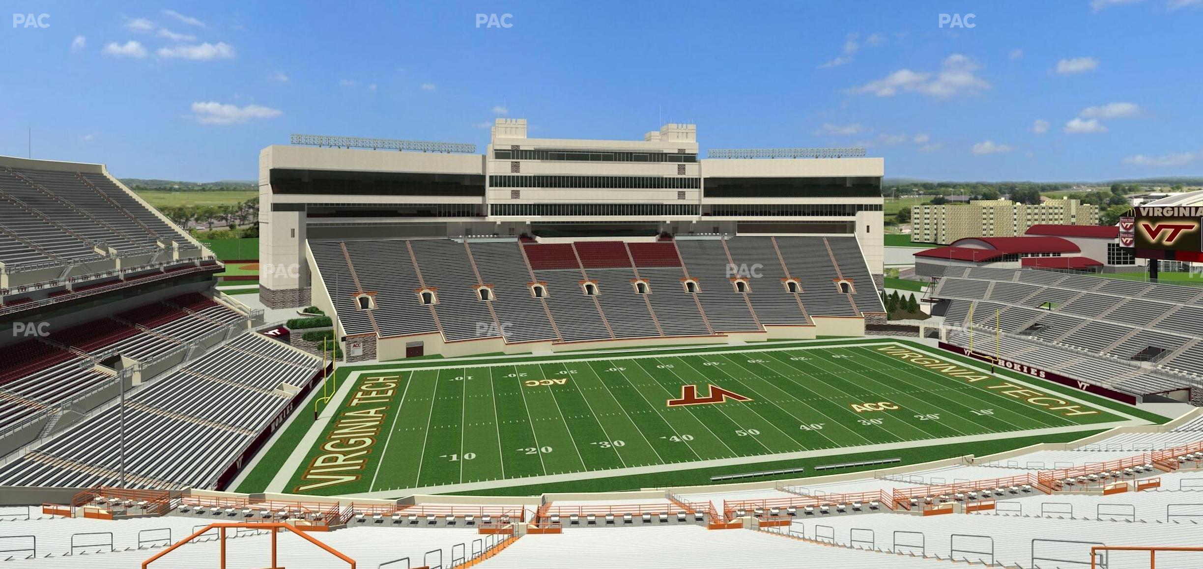 Seating view for Lane Stadium Section 233