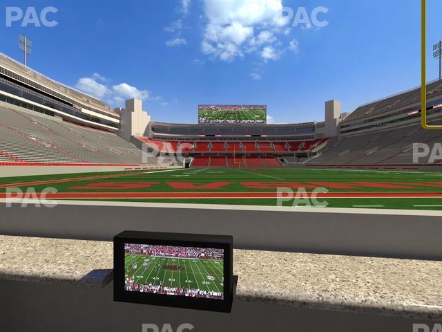 Seating view for Razorback Stadium Section Loge 15