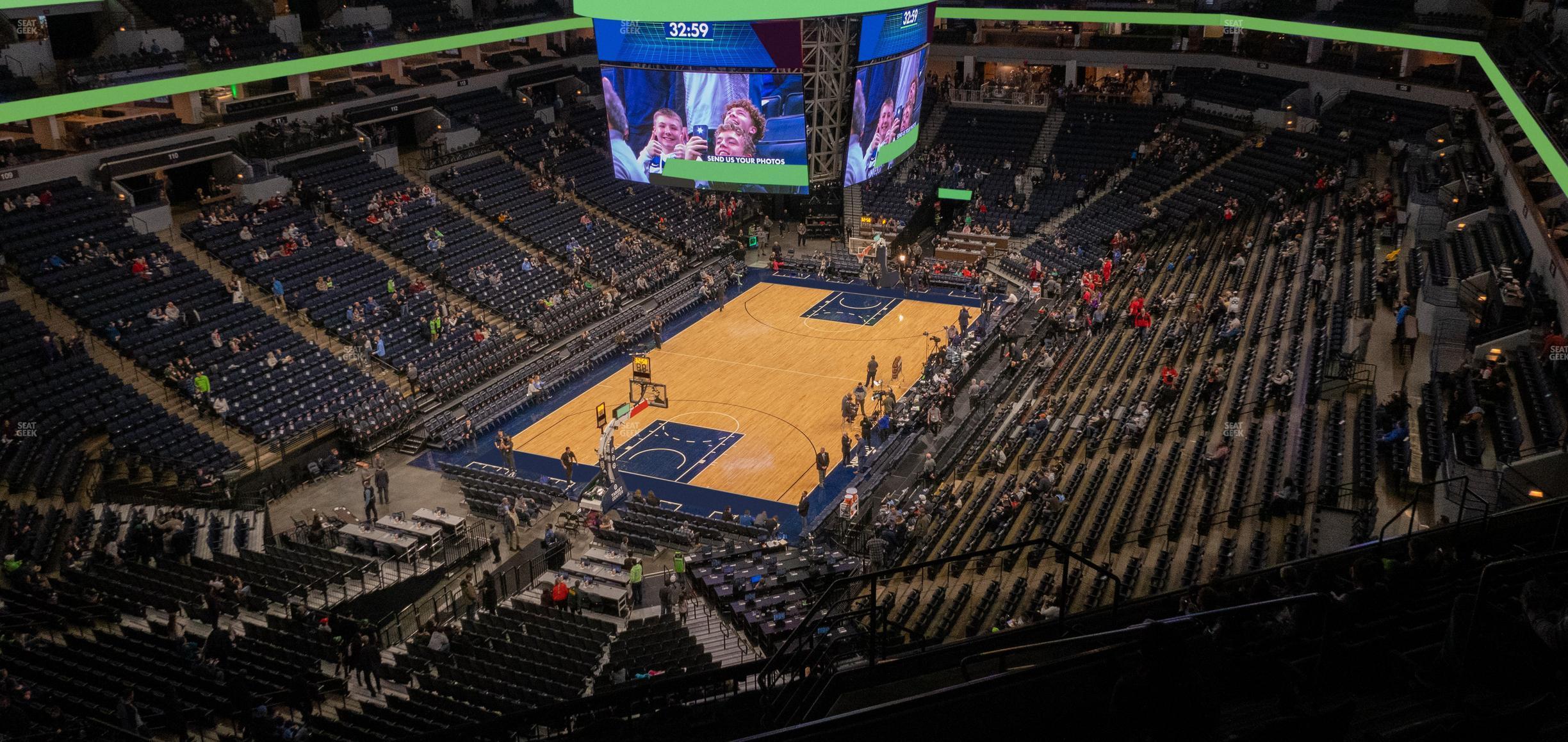 Seating view for Target Center Section 238