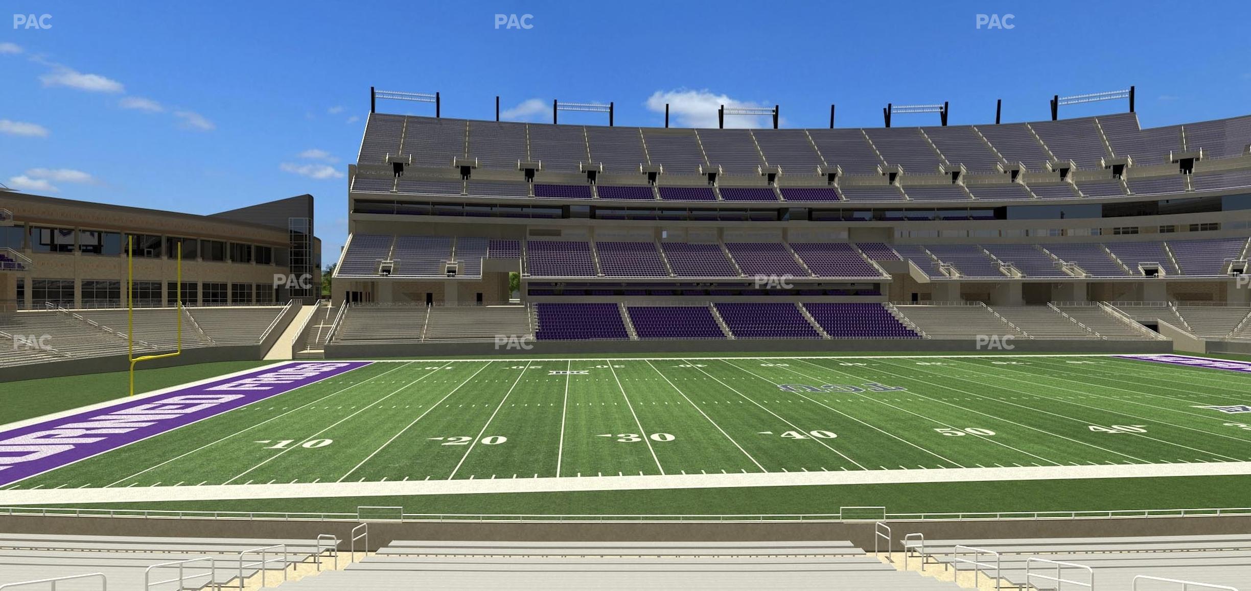 Seating view for Amon G Carter Stadium Section 126