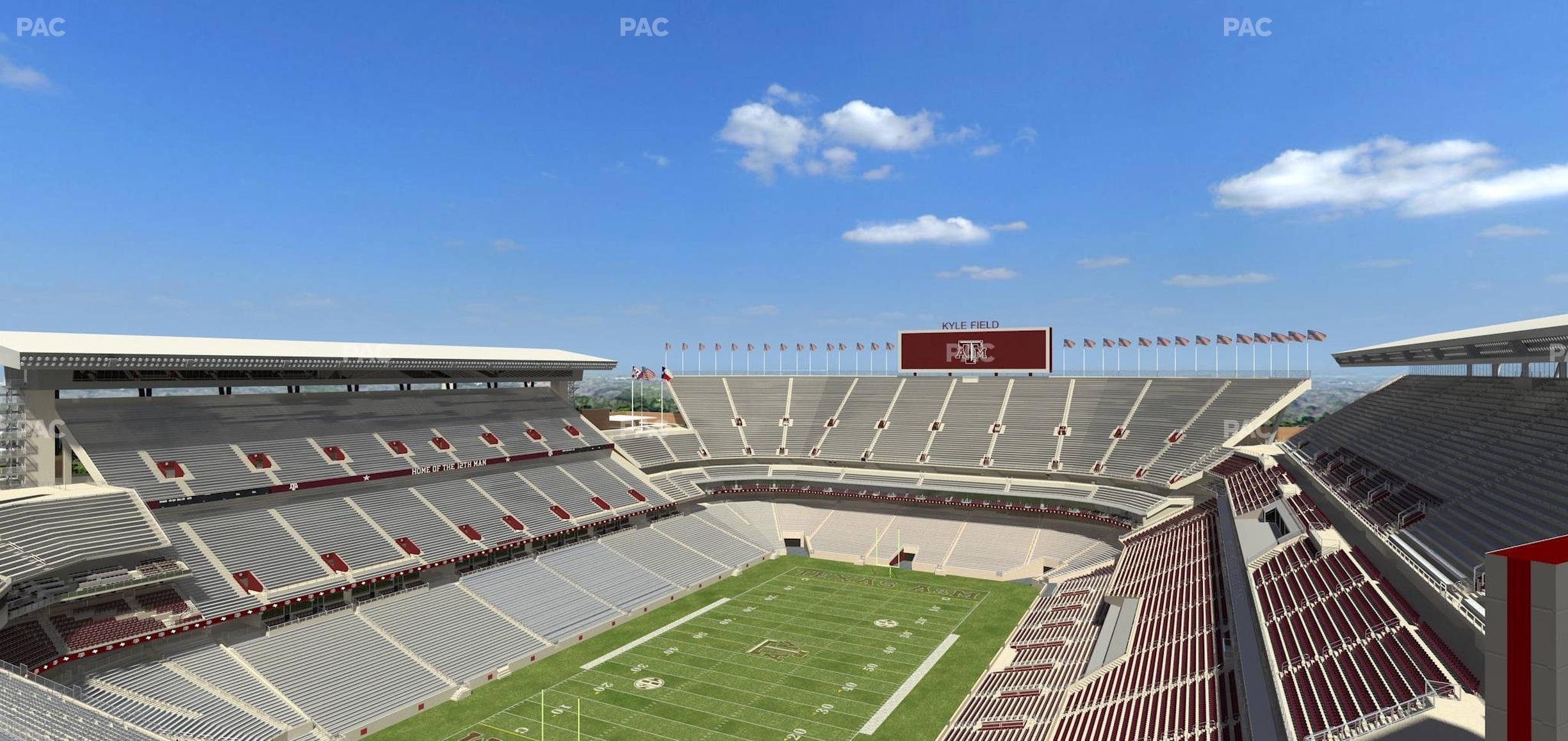 Seating view for Kyle Field Section 409