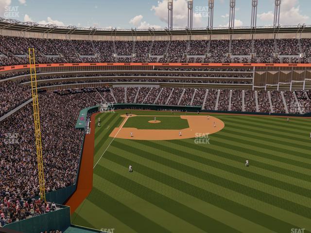 Seating view for Progressive Field Section 411