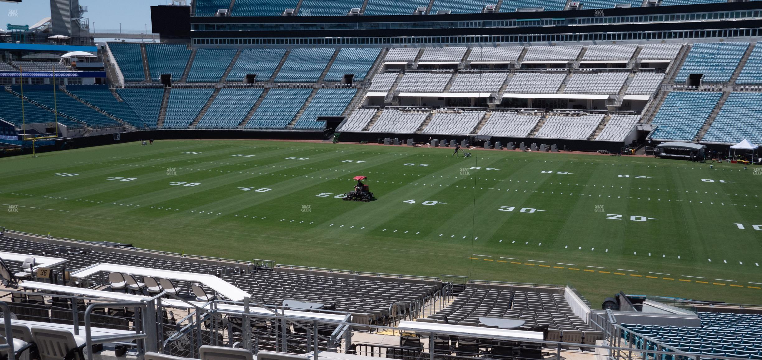 Seating view for EverBank Stadium Section Gallagher Club 134