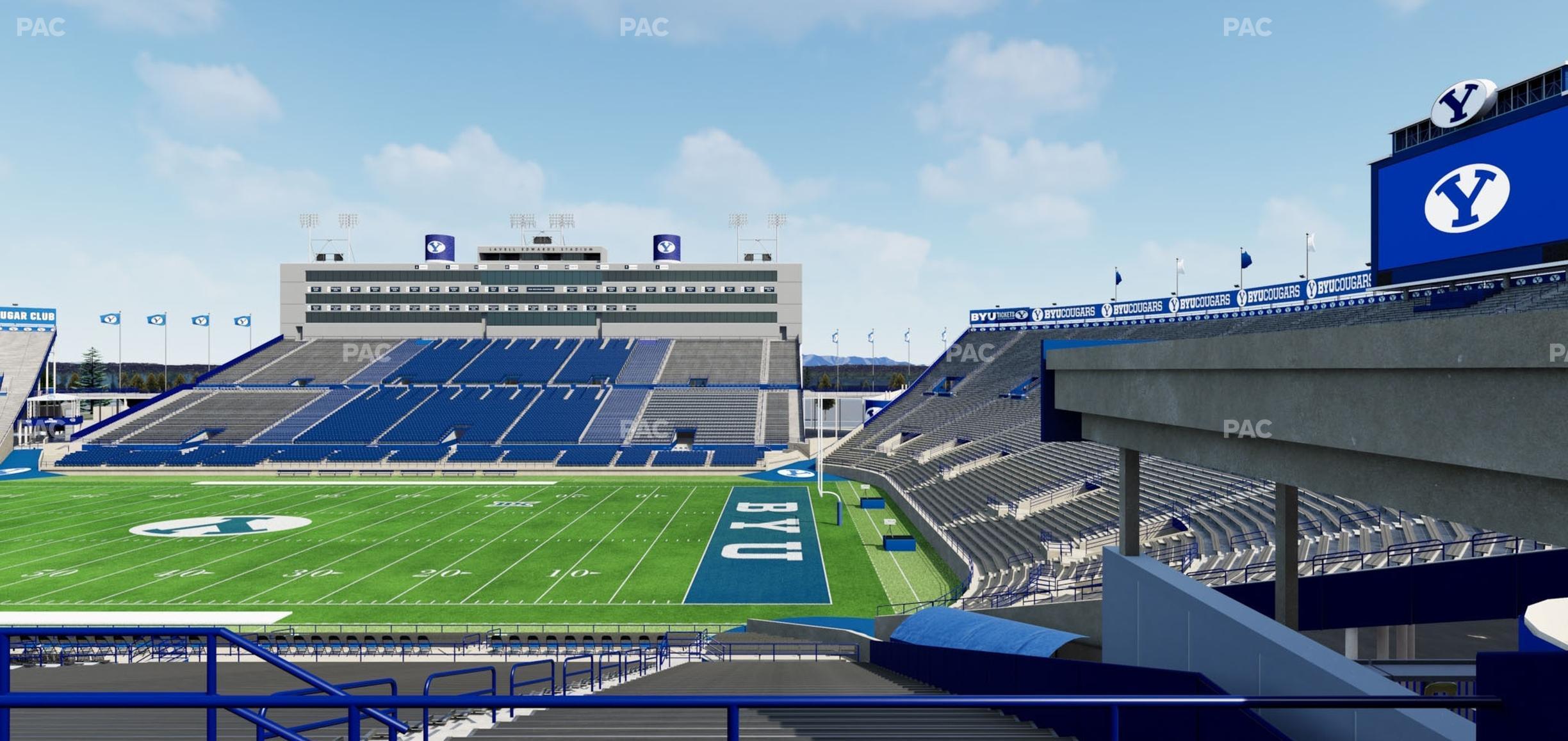 Seating view for LaVell Edwards Stadium Section 131