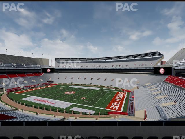 Seating view for Bryant Denny Stadium Section Champions Club 3