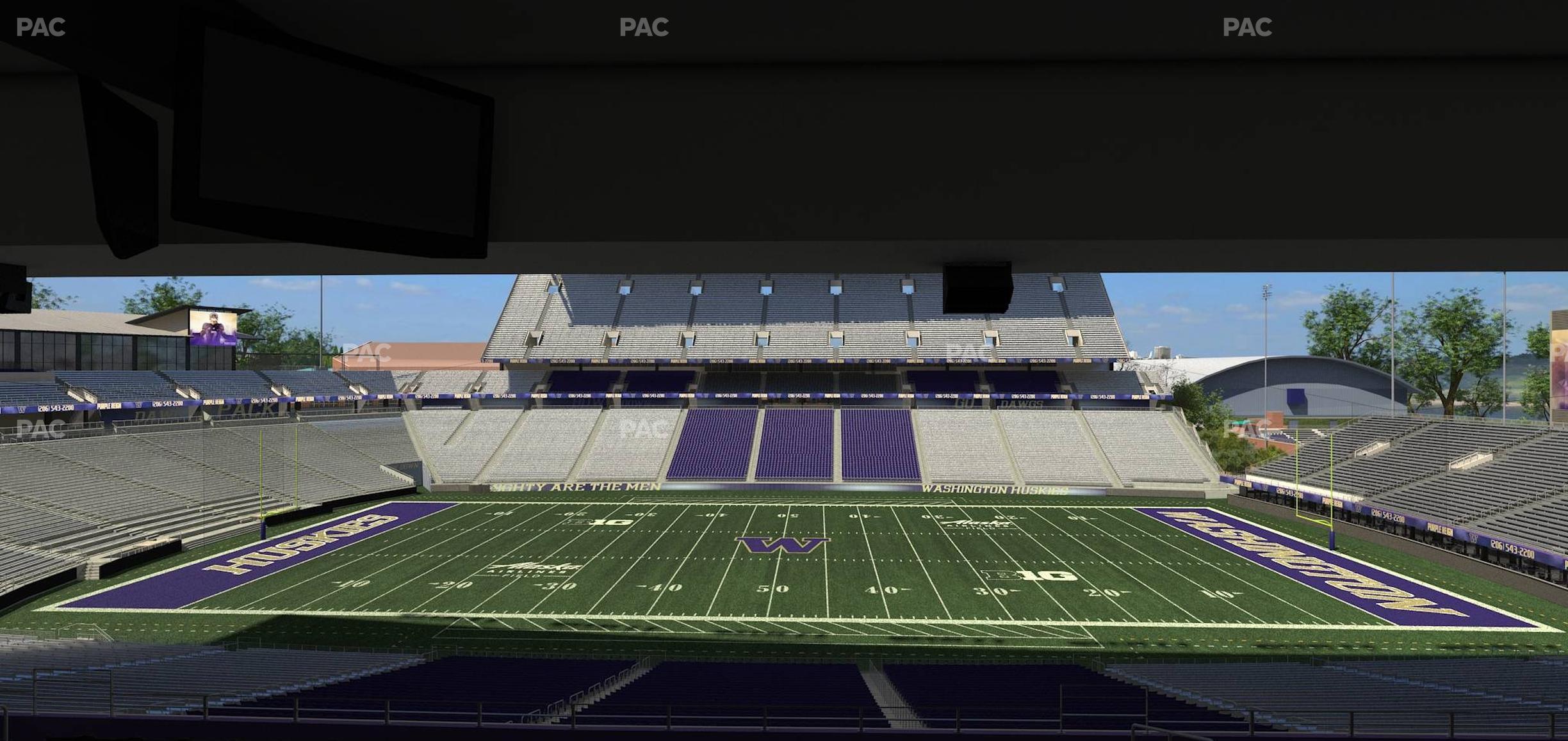 Seating view for Husky Stadium Section Club Husky 206