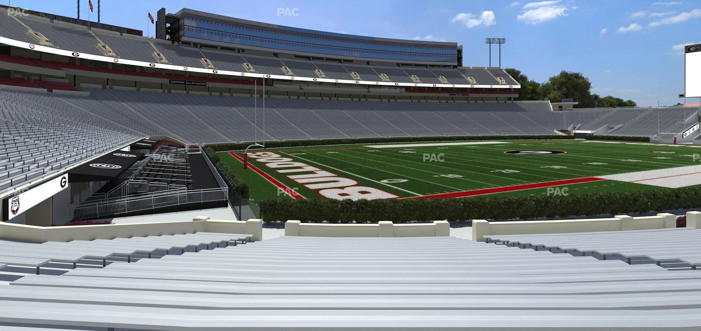 Seating view for Sanford Stadium Section 112