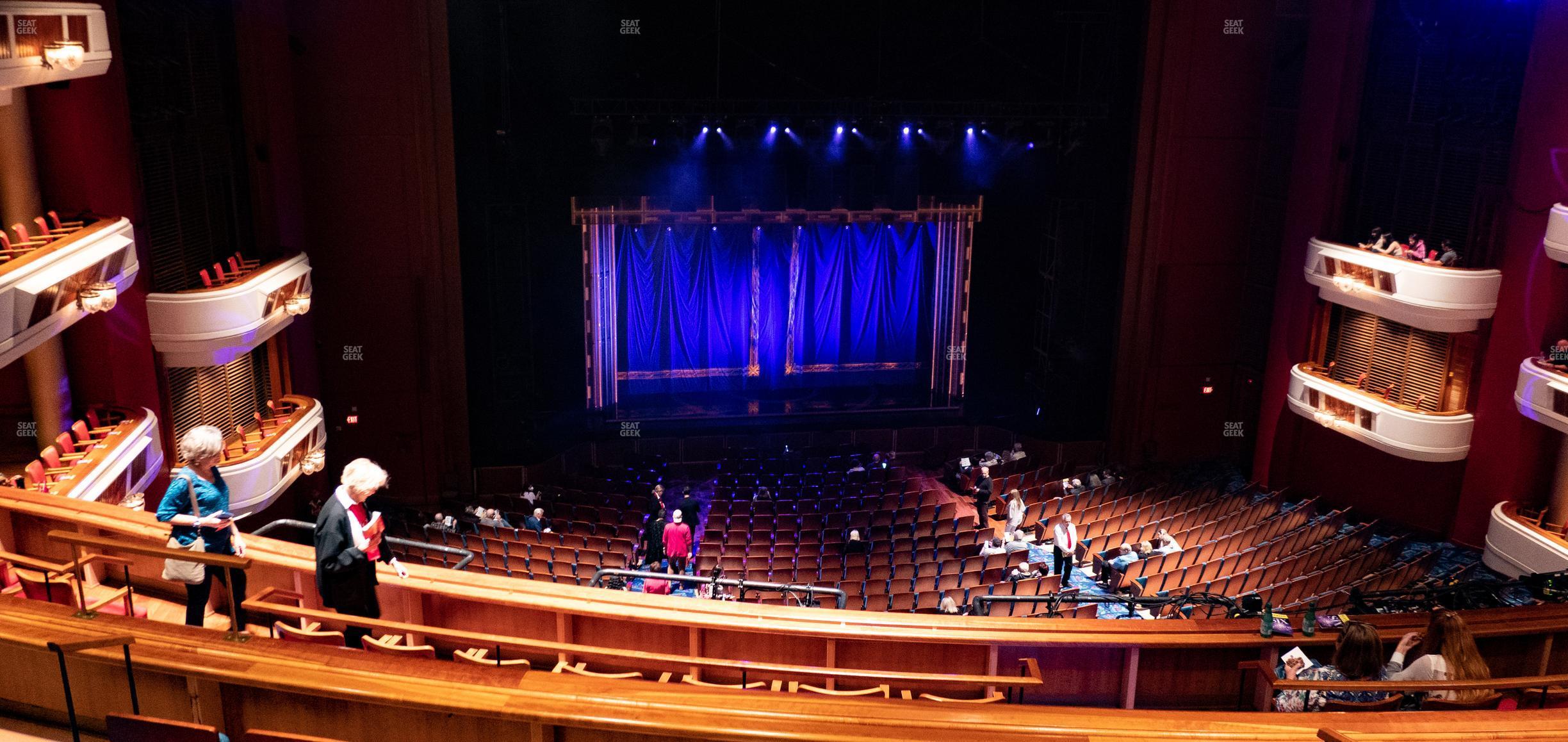 Seating view for Au-Rene Theater at the Broward Center Section Mezzanine Left Center