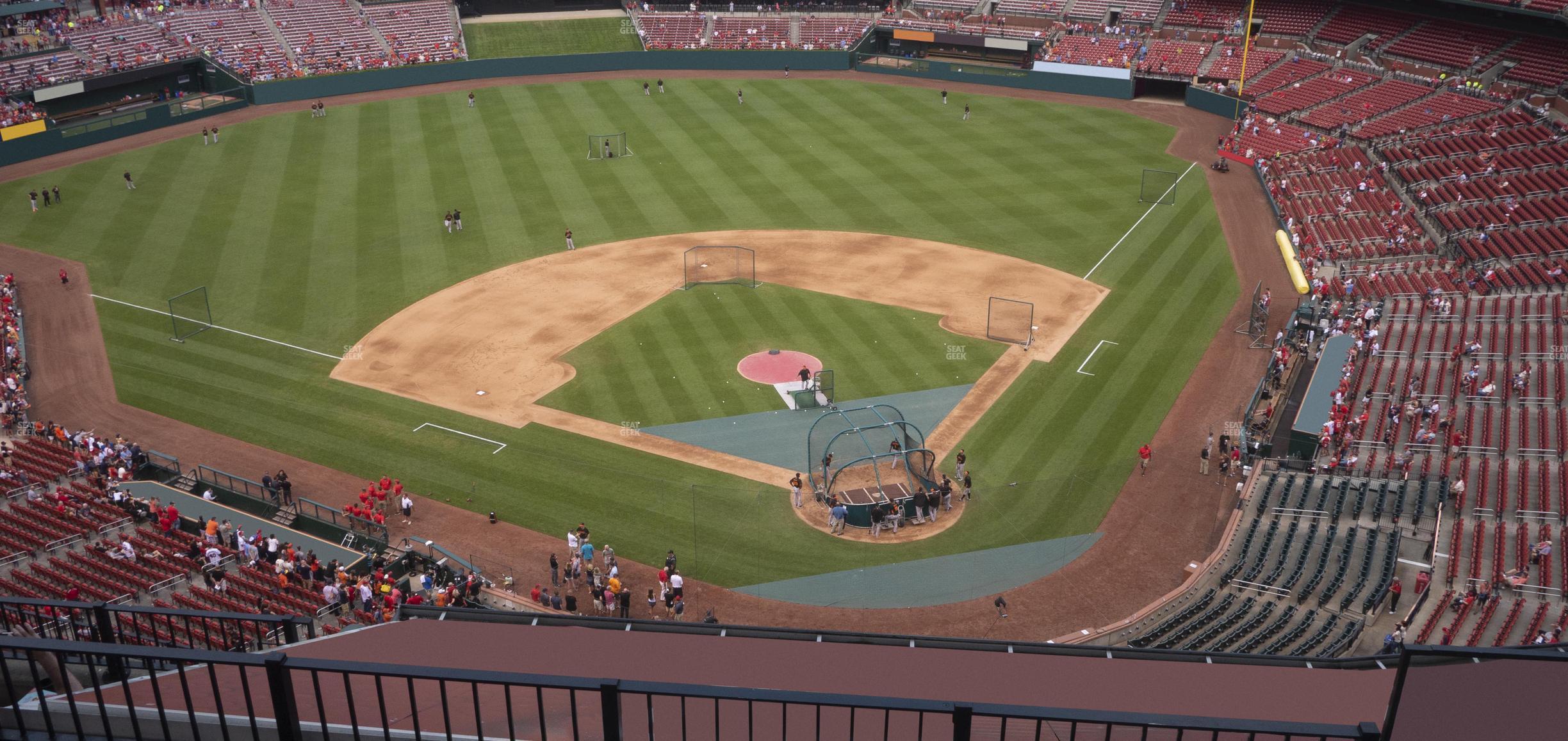 Seating view for Busch Stadium Section Infield Terrace 452