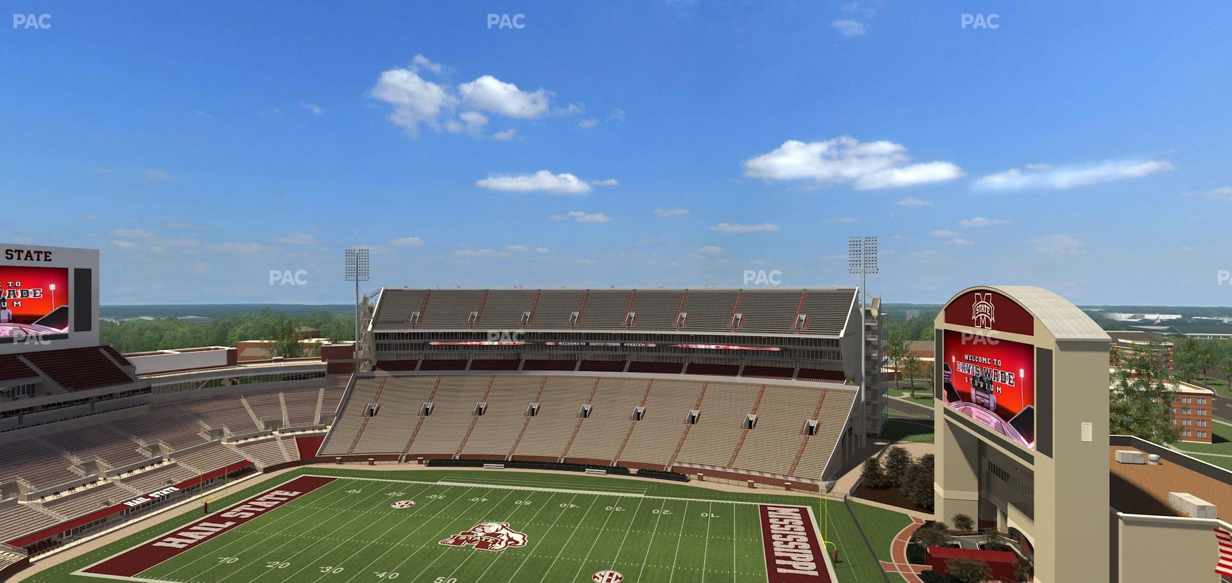 Seating view for Davis Wade Stadium Section 303