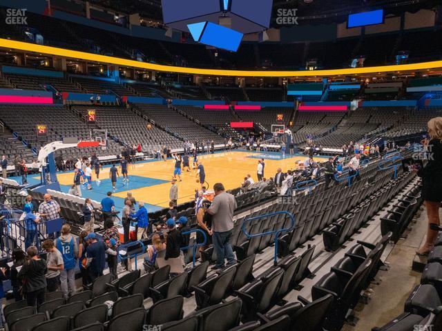 Seating view for Paycom Center Section 118