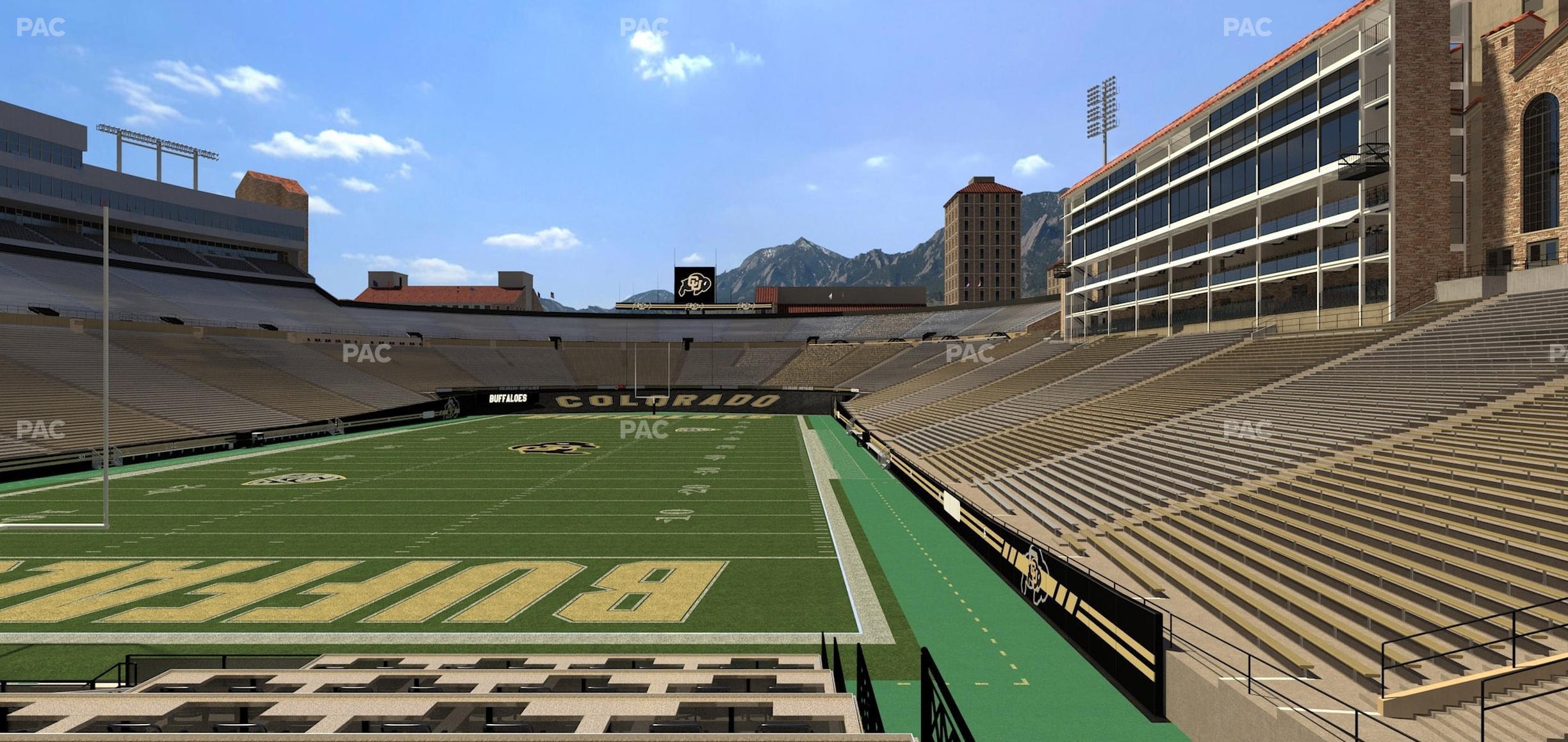 Seating view for Folsom Field Section Loge Box 179