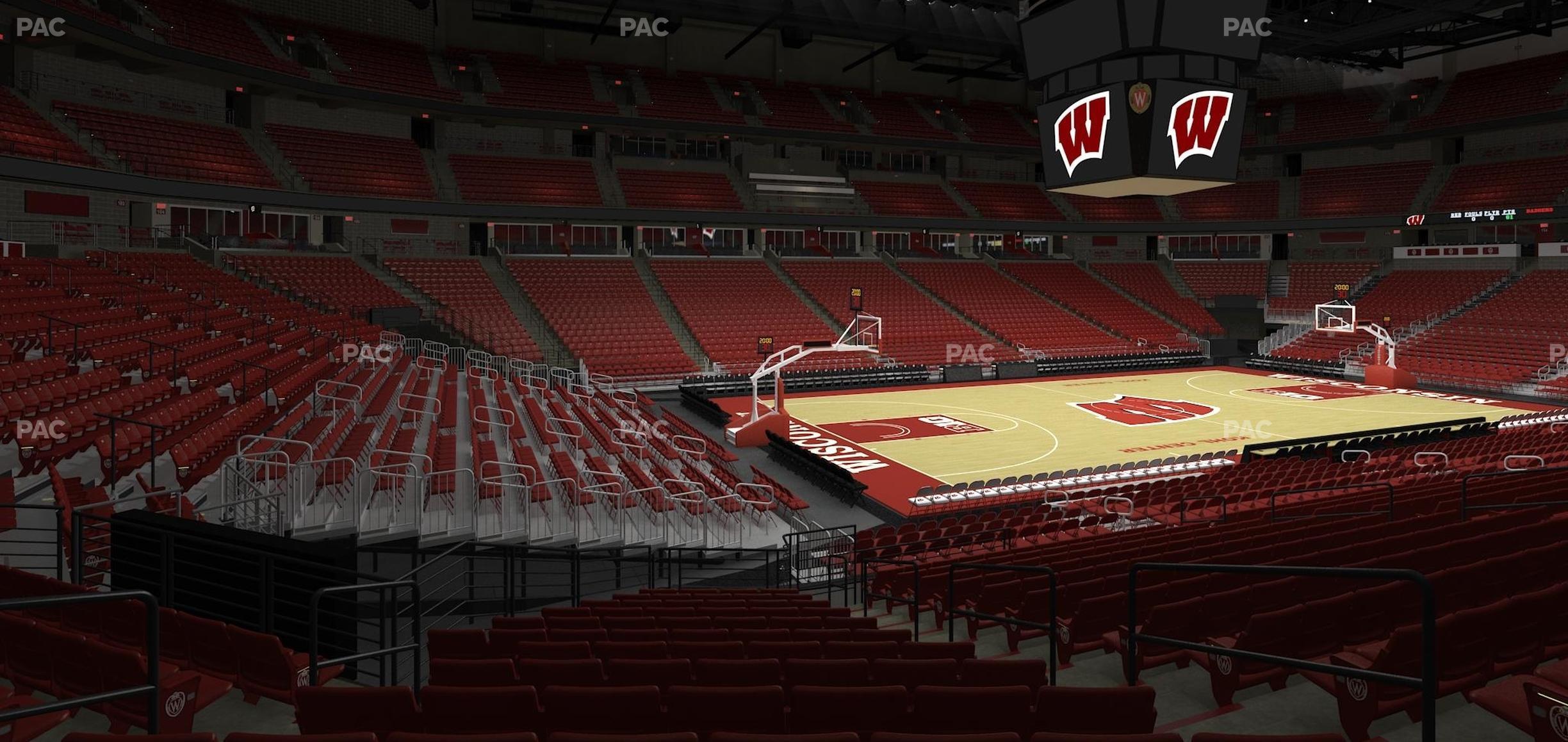 Seating view for Kohl Center Section 125