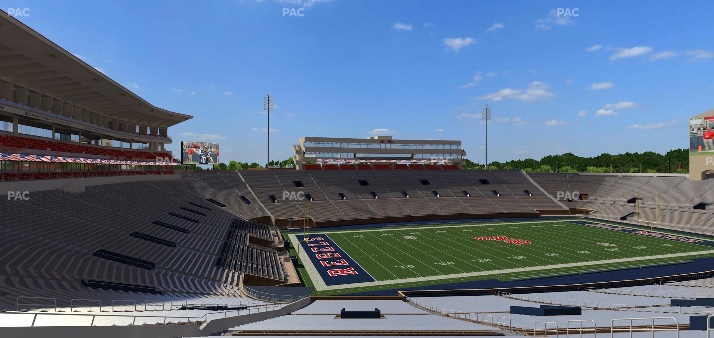 Seating view for Vaught Hemingway Stadium Section S