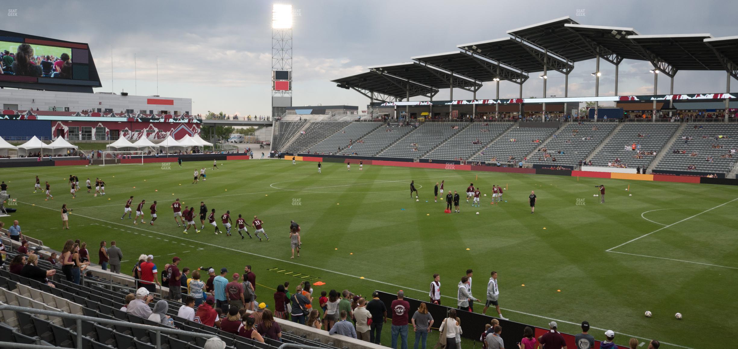 Seating view for Dick's Sporting Goods Park Section 124