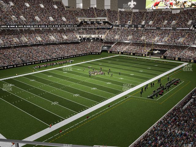 Seating view for Caesars Superdome Section Suite 462