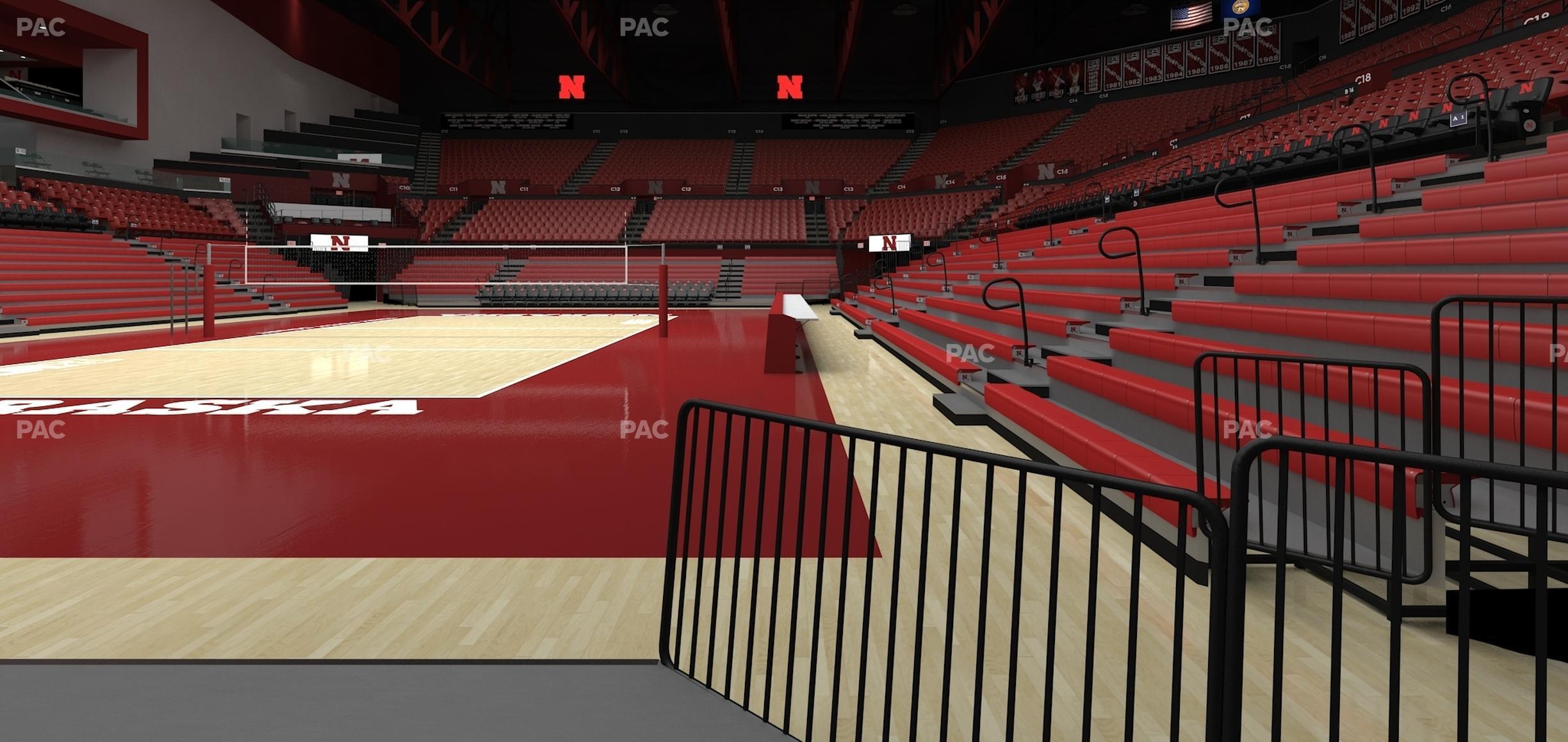 Seating view for Bob Devaney Sports Center Section A 3