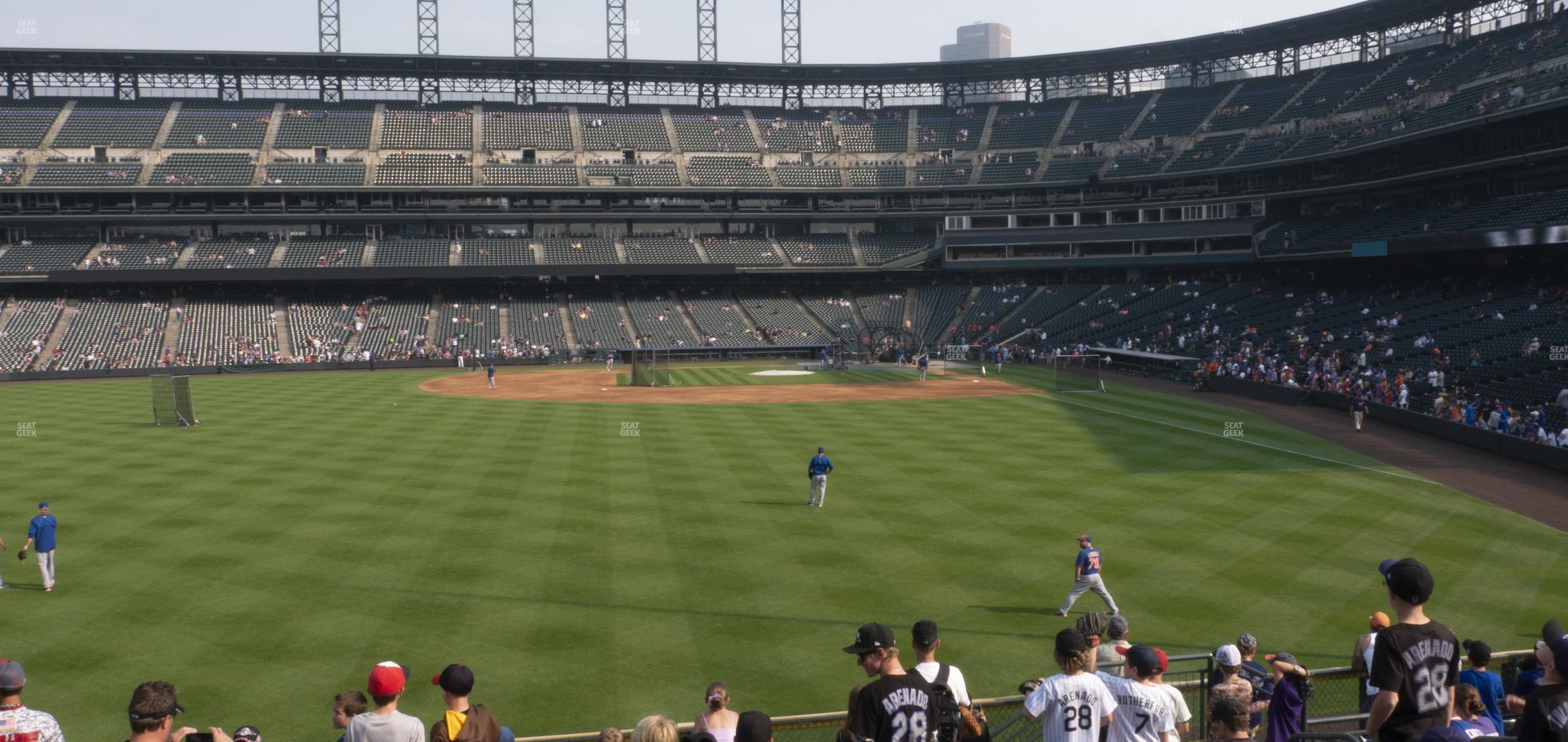 Seating view for Coors Field Section 153