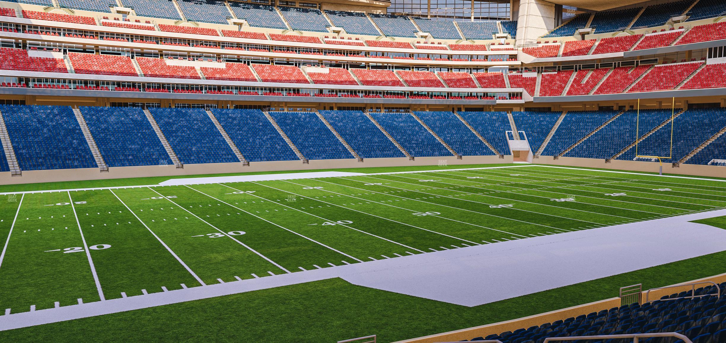 Seating view for NRG Stadium Section 129