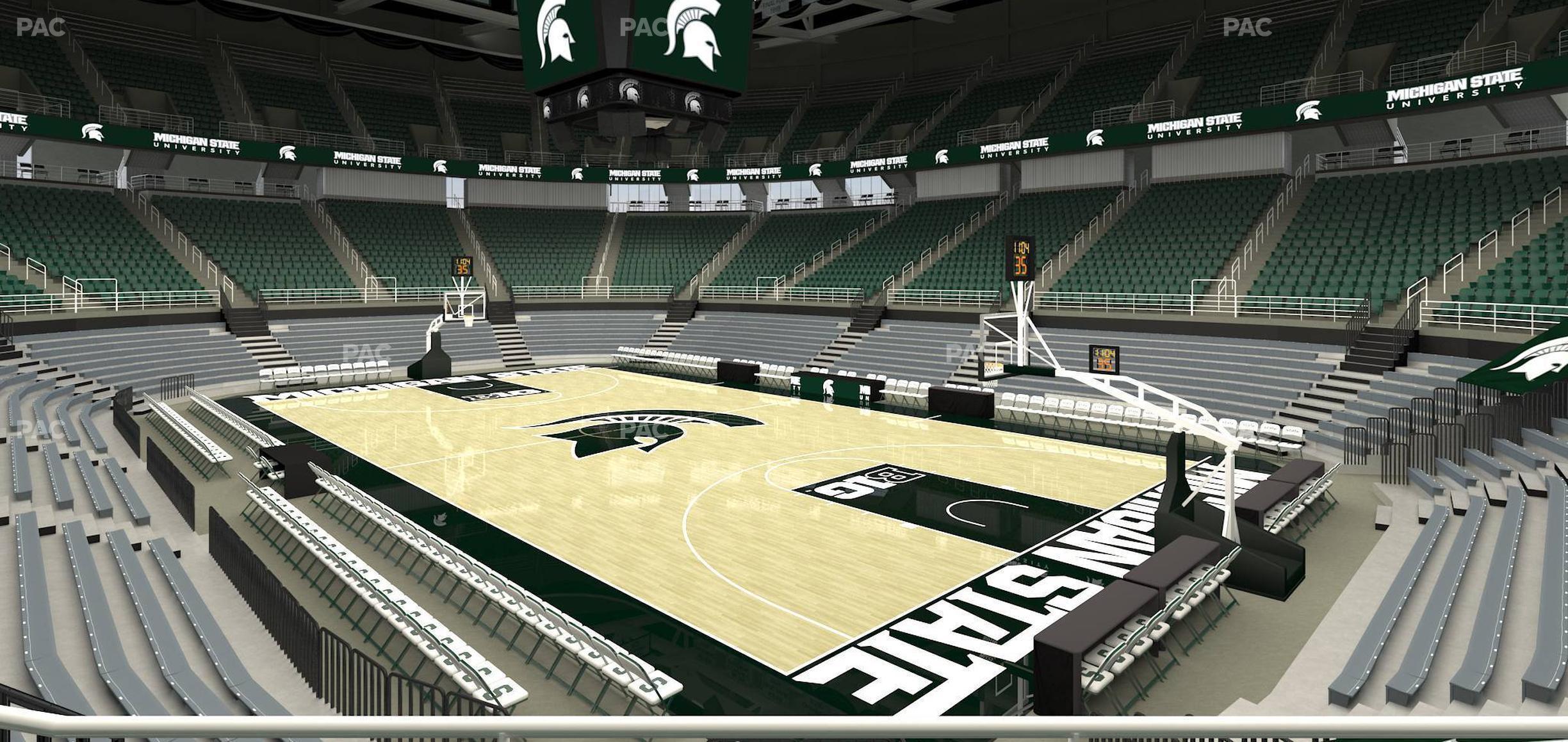 Seating view for Jack Breslin Student Events Center Section 122