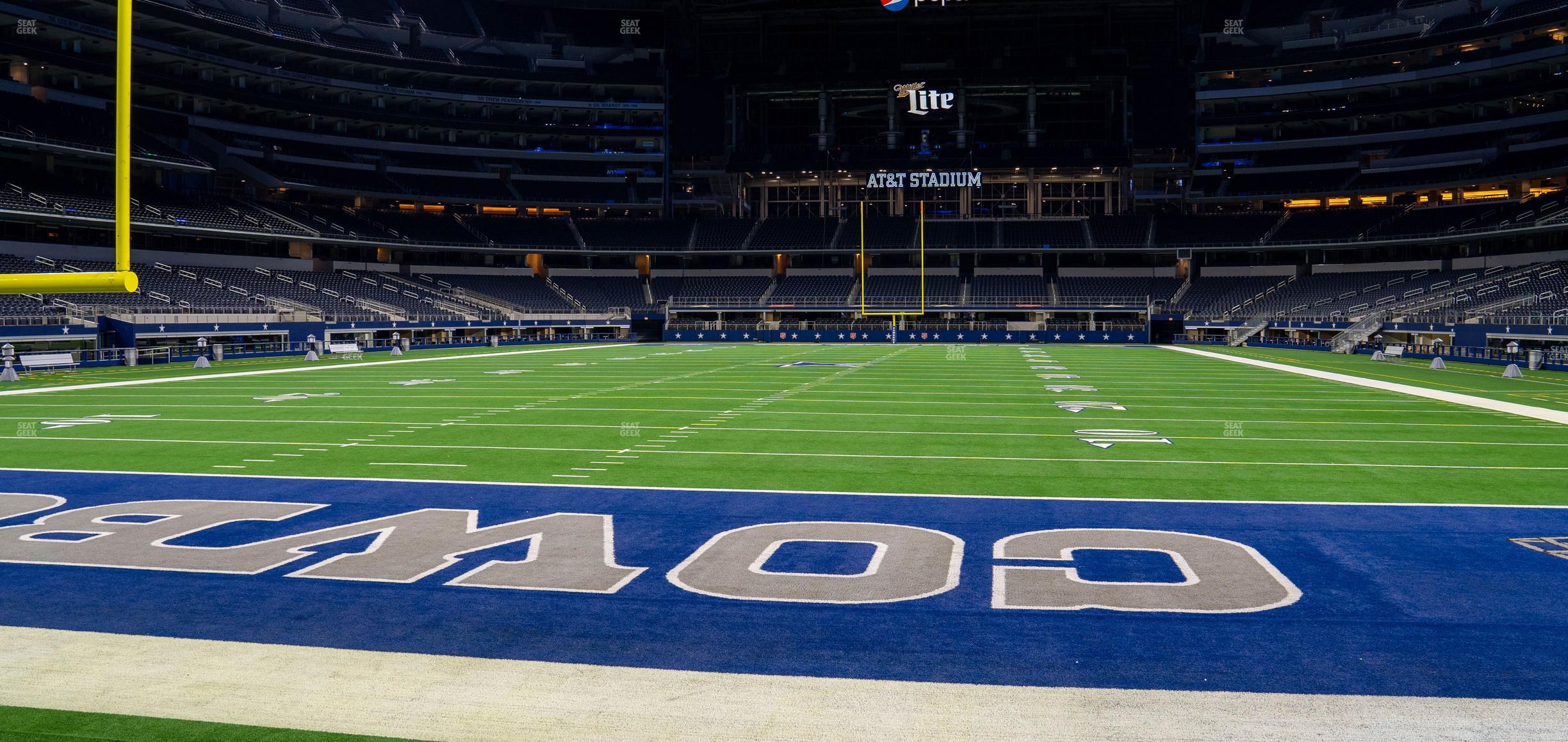 Seating view for AT&T Stadium Section Event Level Suite 101