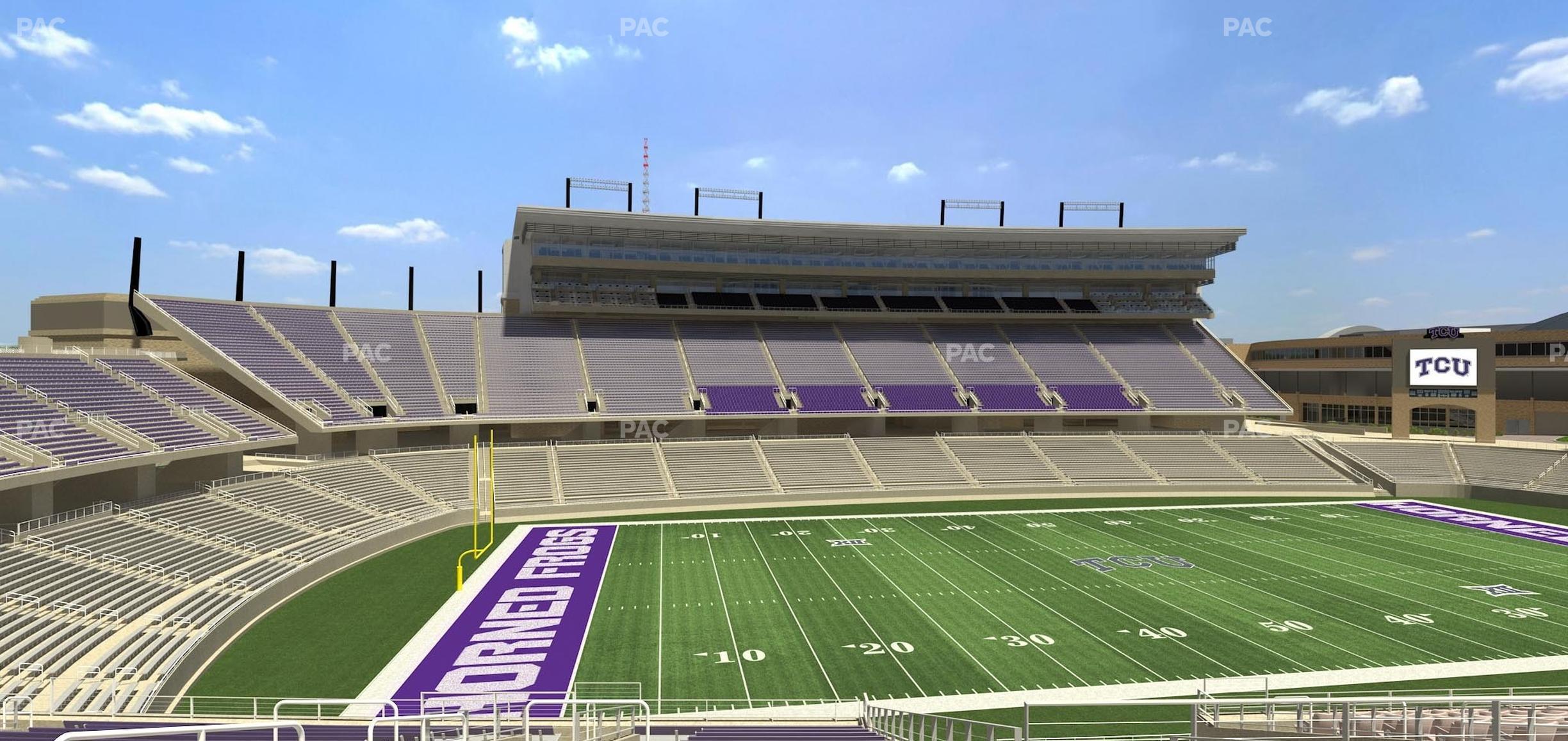 Seating view for Amon G. Carter Stadium Section 211