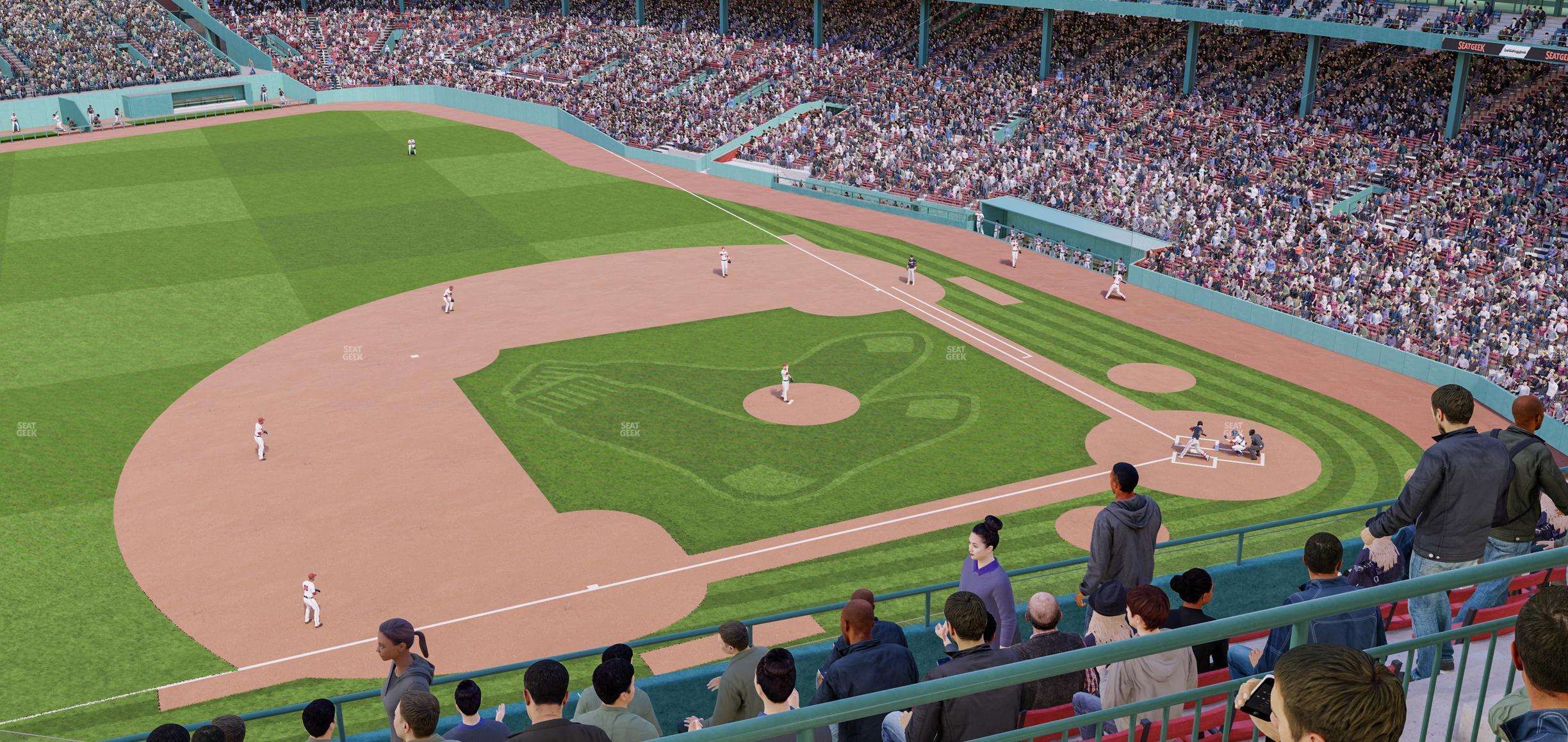 Seating view for Fenway Park Section Aura Pavilion Box 10